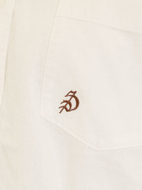 Samansa Mos2「ワンポイントロゴ刺繍シャツ」|シャツ・ブラウス|