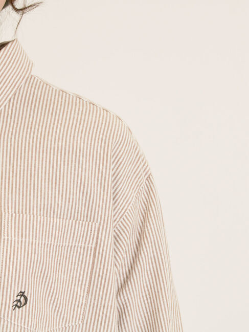 Samansa Mos2「ワンポイントロゴ刺繍シャツ」|シャツ・ブラウス|