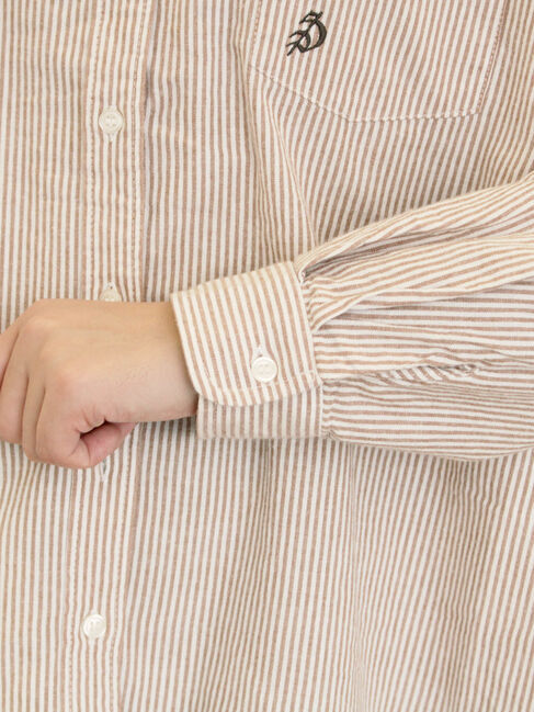 Samansa Mos2「ワンポイントロゴ刺繍シャツ」|シャツ・ブラウス|