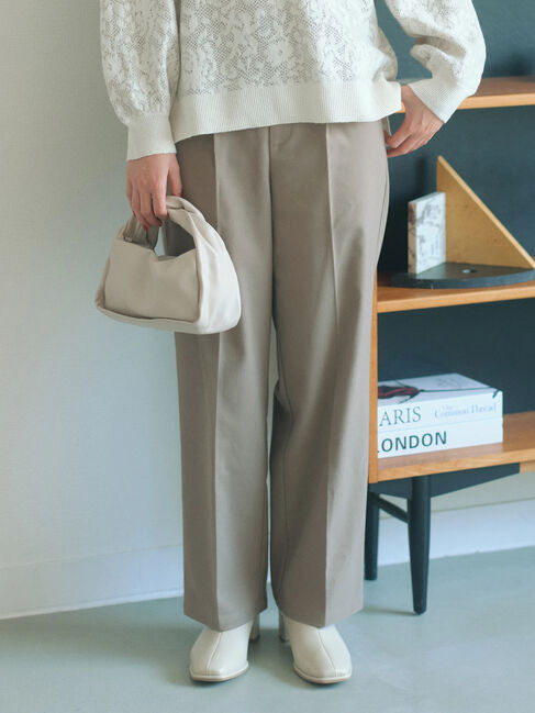 Samansa Mos2 blue「サイドタブ付きパンツ」|その他|