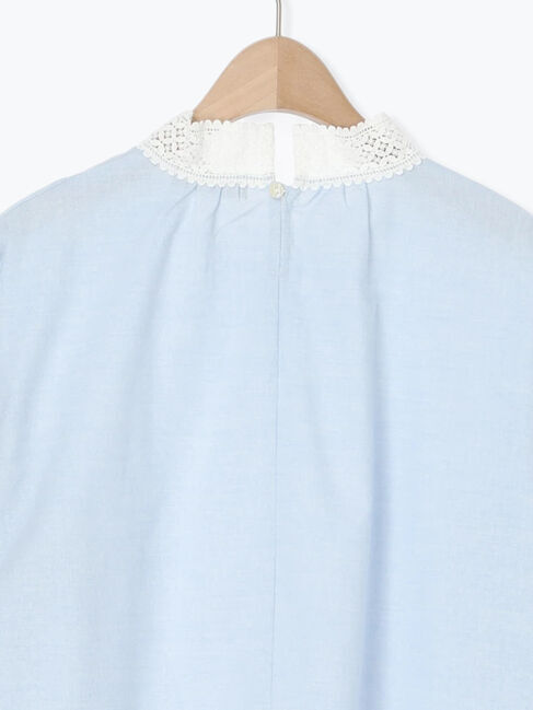 Samansa Mos2「【保温加工】襟レースブラウス」|シャツ・ブラウス|