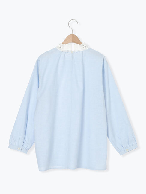 Samansa Mos2「【保温加工】襟レースブラウス」|シャツ・ブラウス|