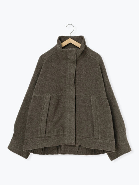 Samansa Mos2 blue「スライバーBIGブルゾン」|その他|