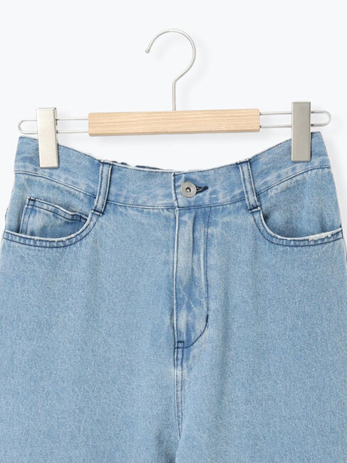 Samansa Mos2「【オーガニックコットン】デニムフレアパンツ」|その他|