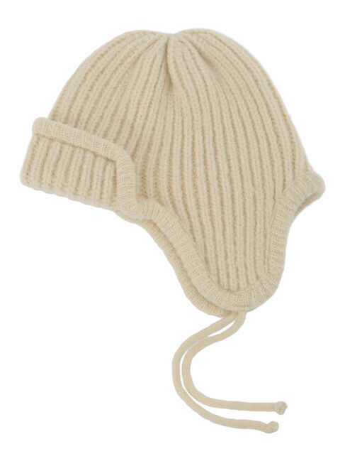 Samansa Mos2 Lagom「リブニットフライトキャップ」|その他|