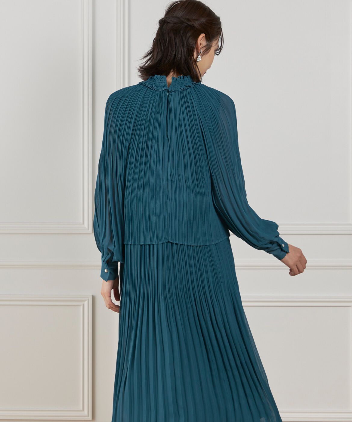 ef-de Black「シフォンプリーツワンピース」|ワンピース|