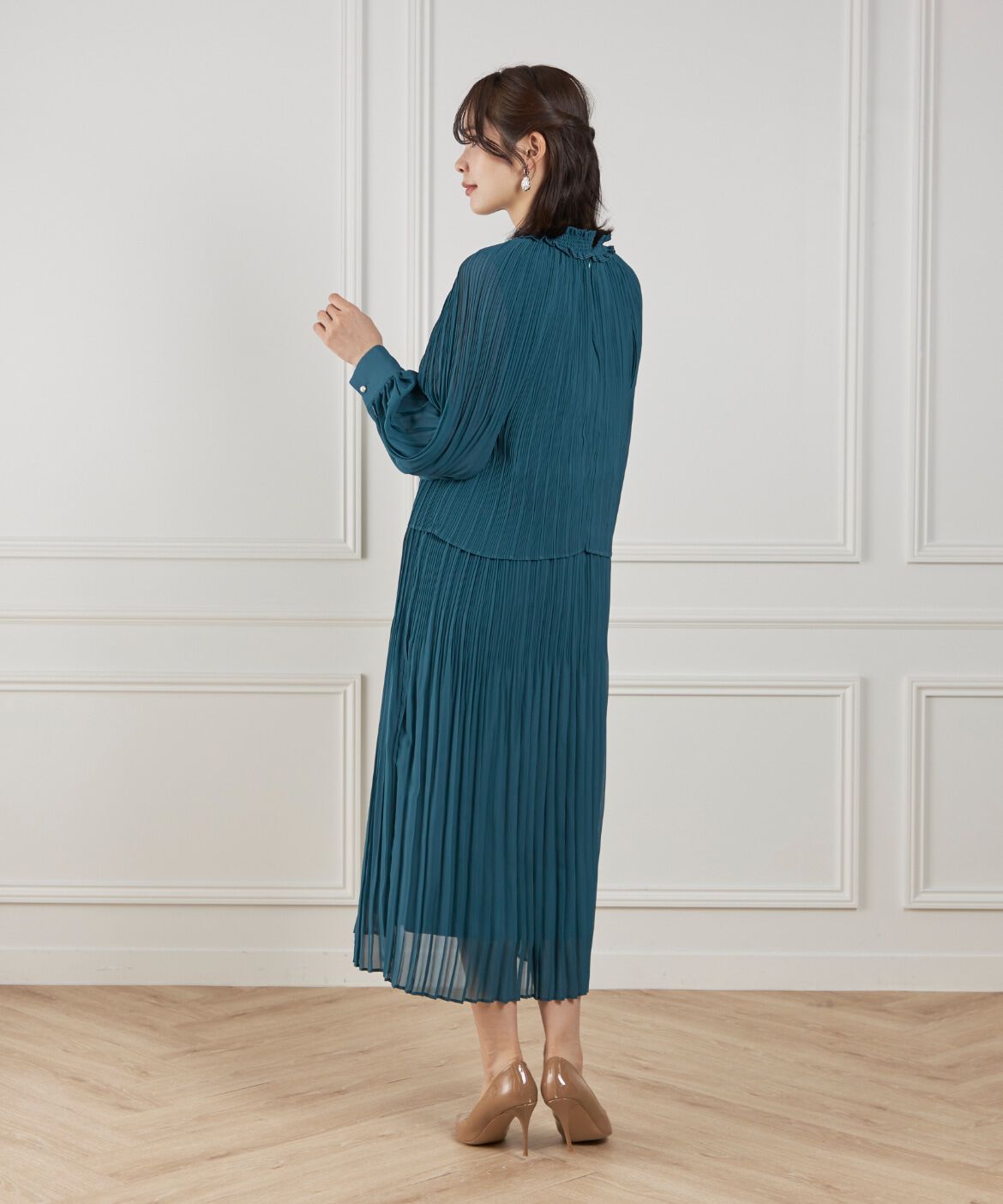 ef-de Black「シフォンプリーツワンピース」|ワンピース|