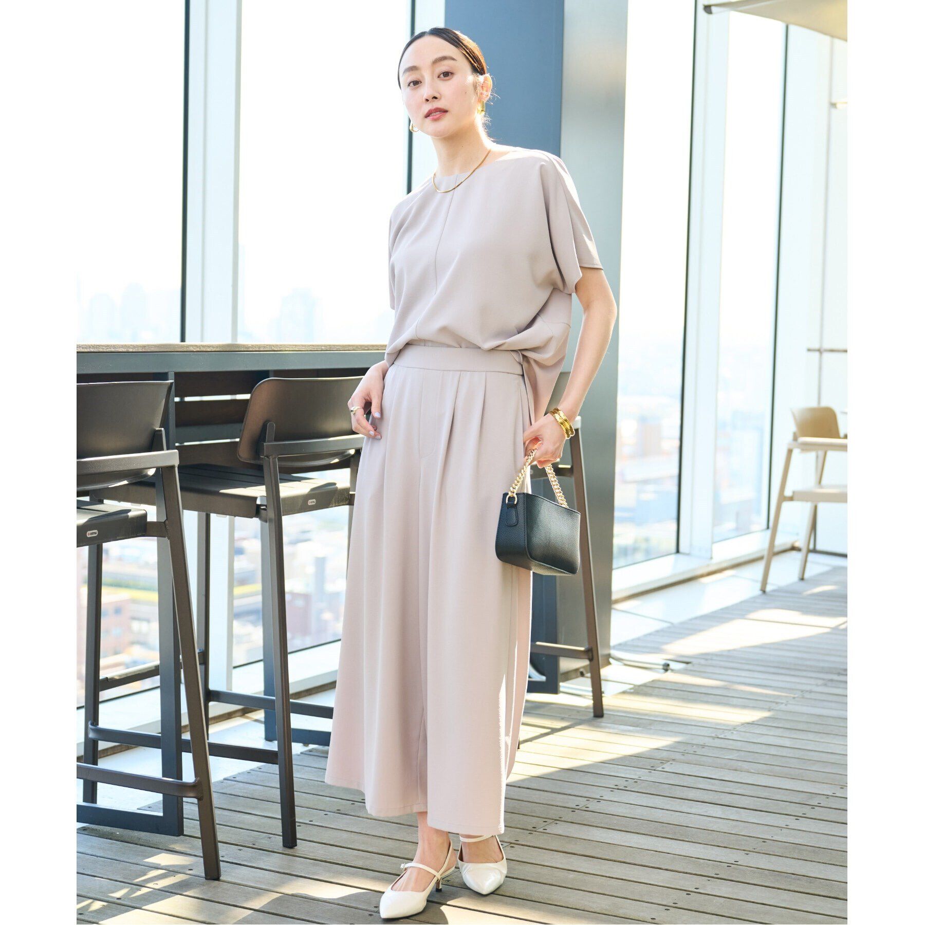 UNTITLED「【大人気セットアップ！！快適なはき心地】リラックス ガウチョパンツ」|その他|