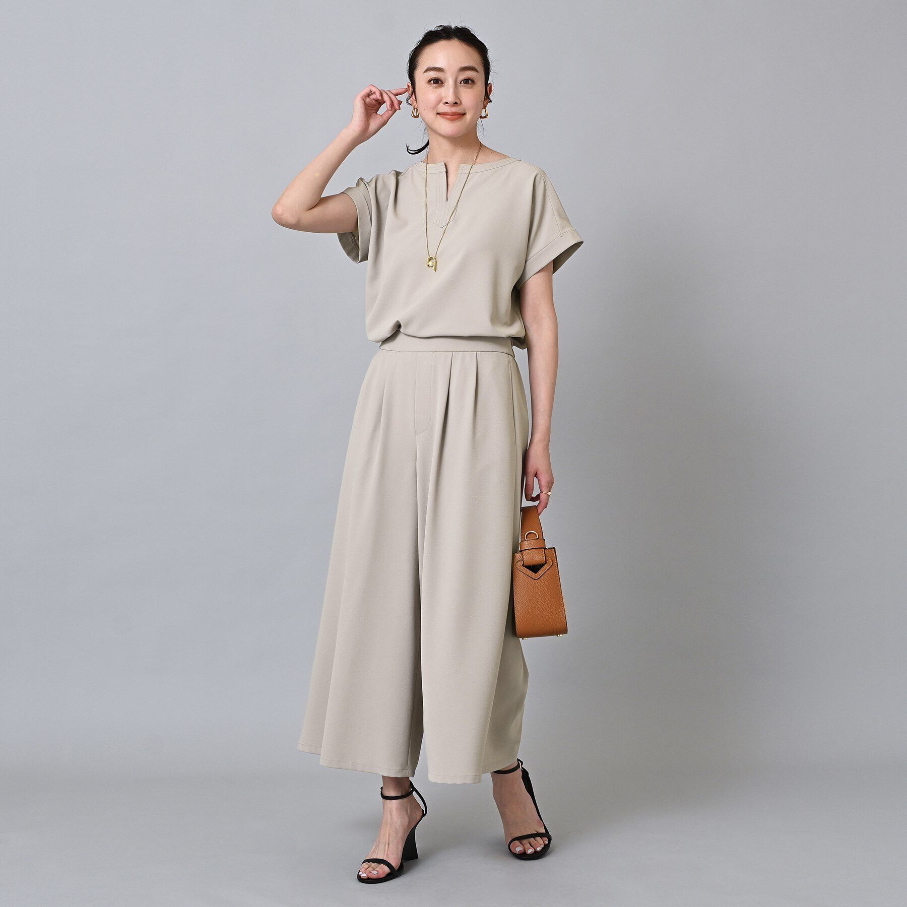 UNTITLED「【大人気セットアップ！！快適なはき心地】リラックス ガウチョパンツ」|その他|