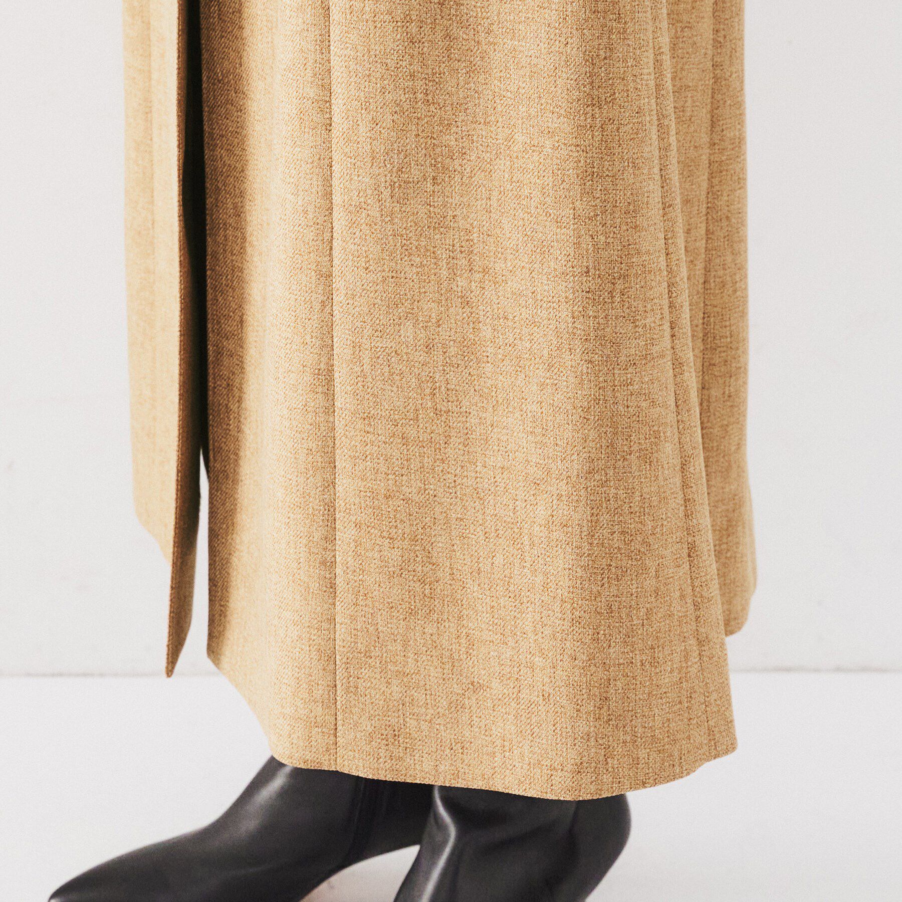 UNTITLED「【ツイードライク/セットアップ可】メランジ ロングジレ」|ベスト・ジレ|