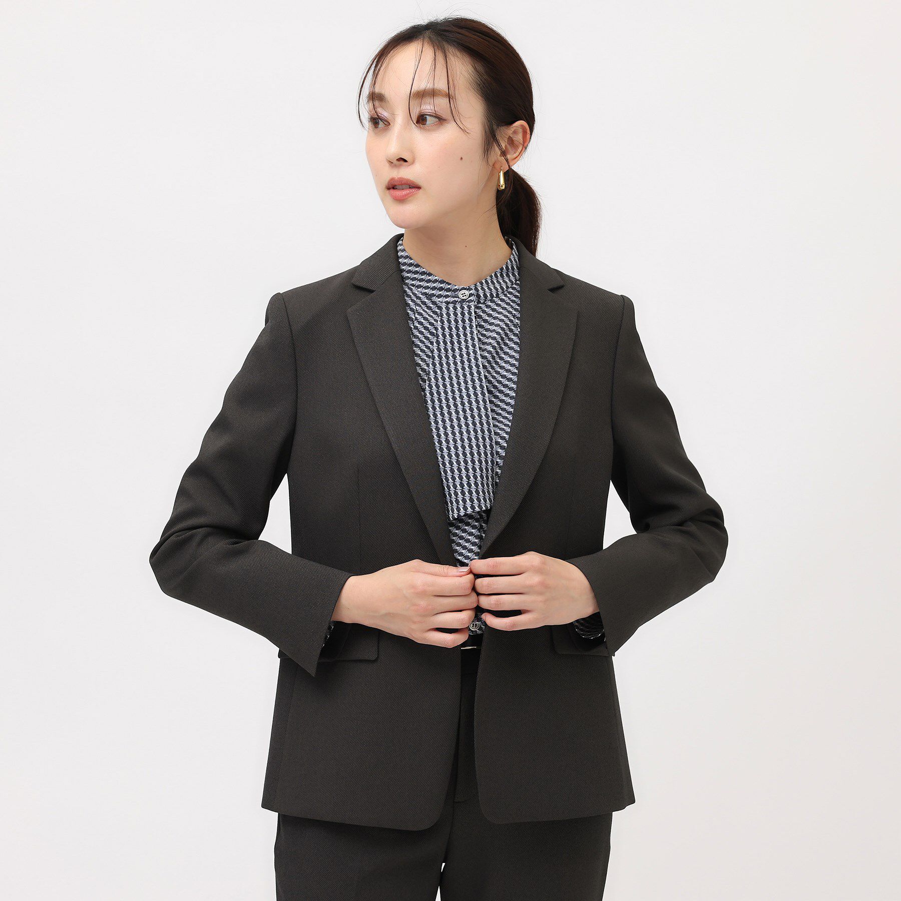 UNTITLED「【通勤スーツ／入卒/セレモニー】ウーステッドカルゼ テーラードジャケット」|テーラードジャケット|