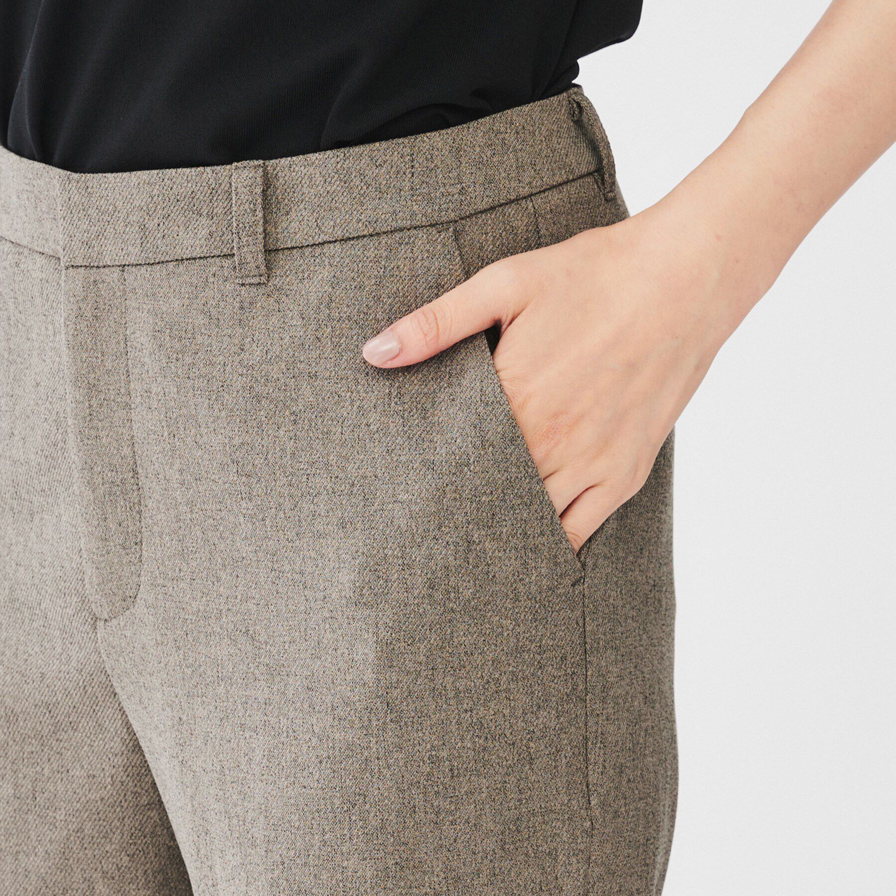 UNTITLED「【通勤スーツ／入卒/セレモニー】ウーステッドカルゼ テーパードパンツ」|その他|