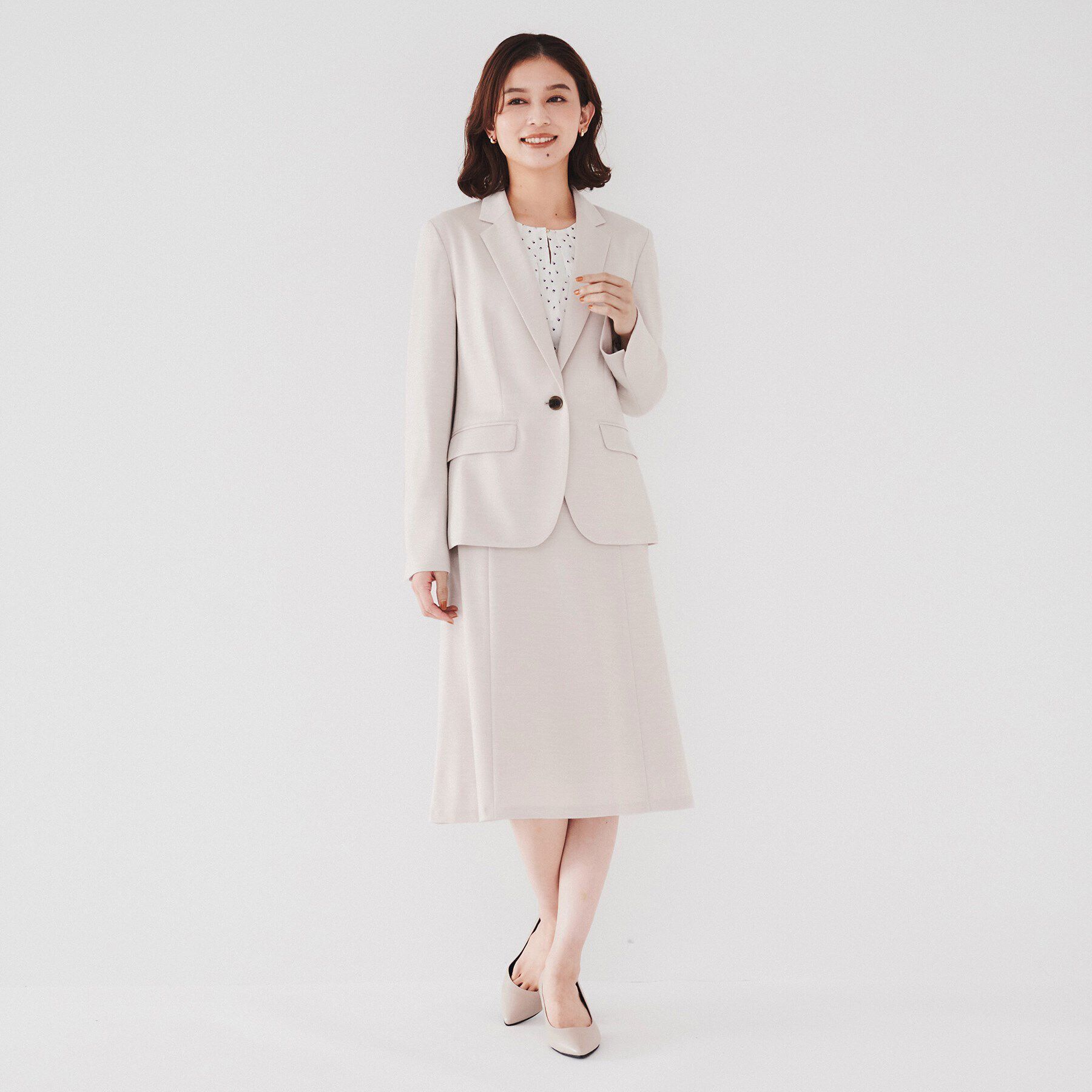 UNTITLED「【通勤スーツ】ウール混ジャージ テーラードジャケット」|テーラードジャケット|