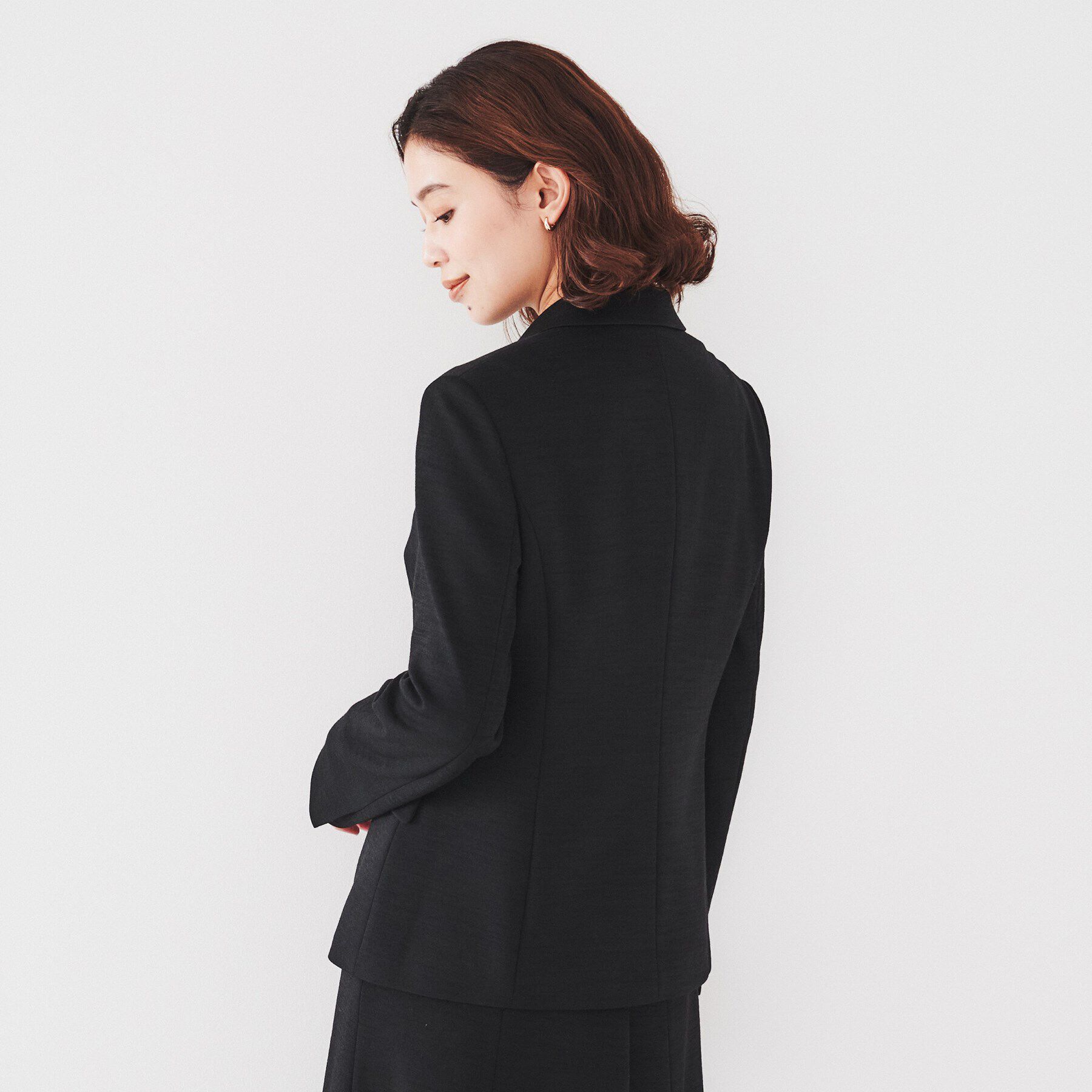 UNTITLED「【通勤スーツ】ウール混ジャージ テーラードジャケット」|テーラードジャケット|