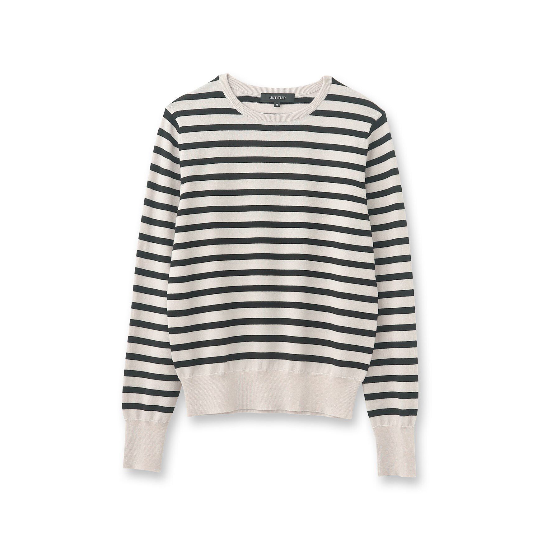 UNTITLED「【アンサンブル可能/8色展開】ウール クルーネックプルオーバーニット」|ニット・セーター|