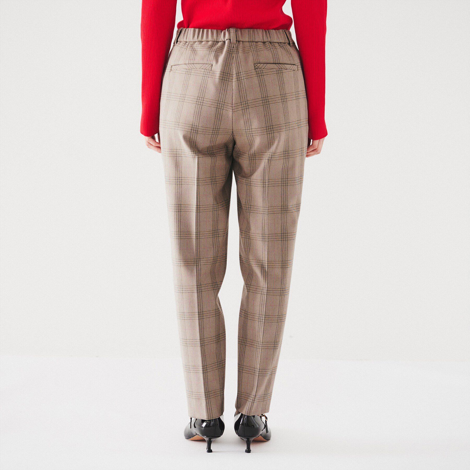 UNTITLED「【裏起毛/後ろウエストゴム/日本製】タックなしテーパードパンツ」|その他|