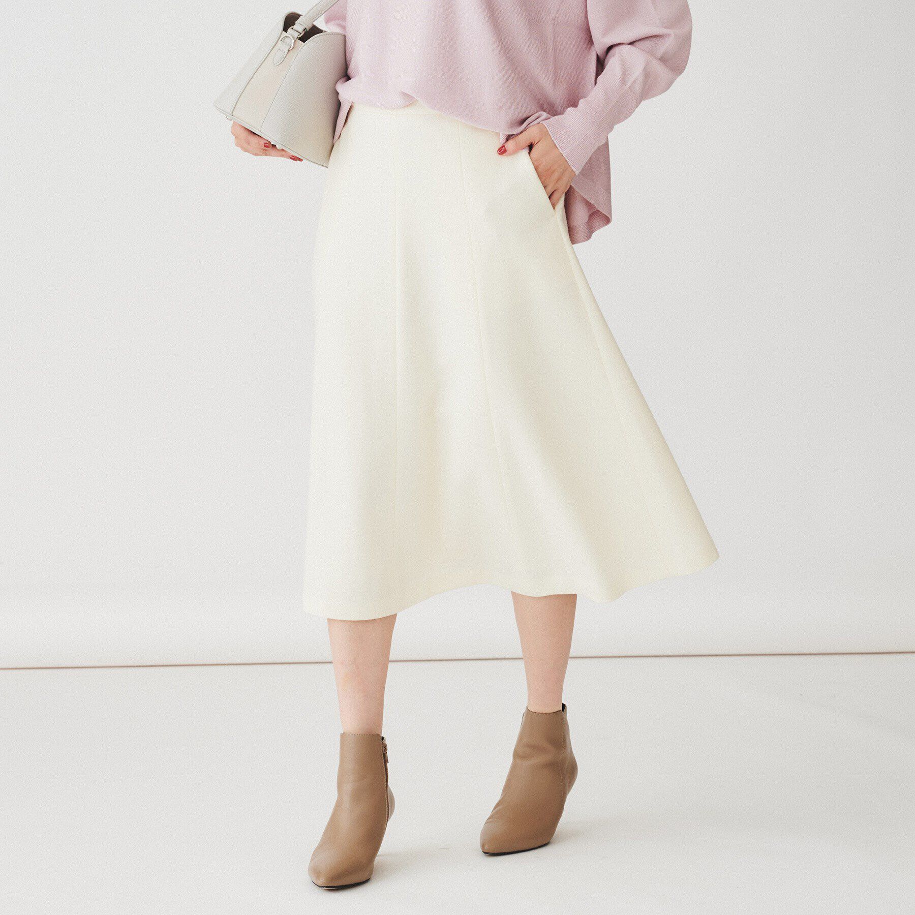 UNTITLED「【後ろウエストゴム】ミルドジャージ マーメイドスカート」|スカート|