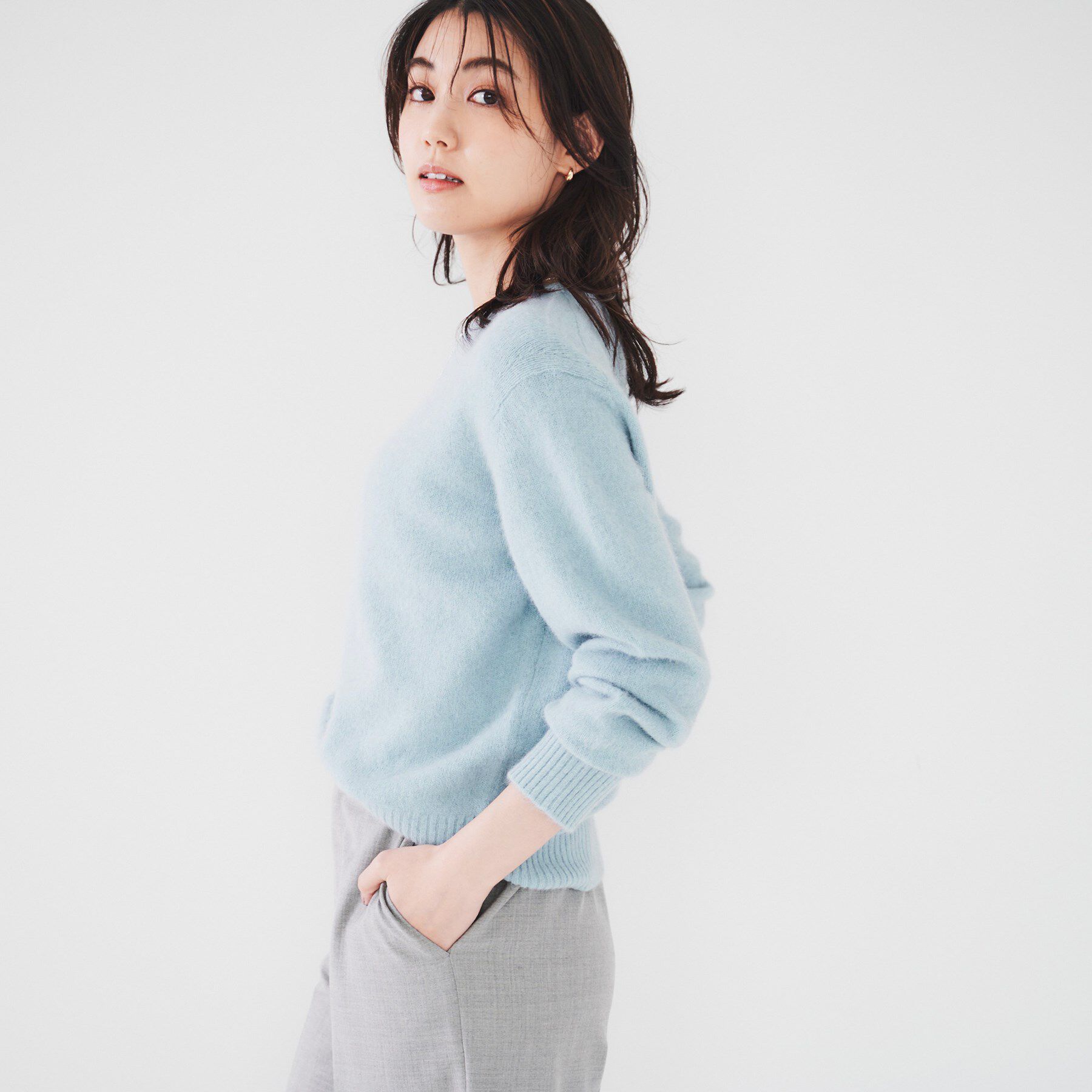 UNTITLED「ウールフォックス クルーネックプルオーバーニット」|ニット・セーター|