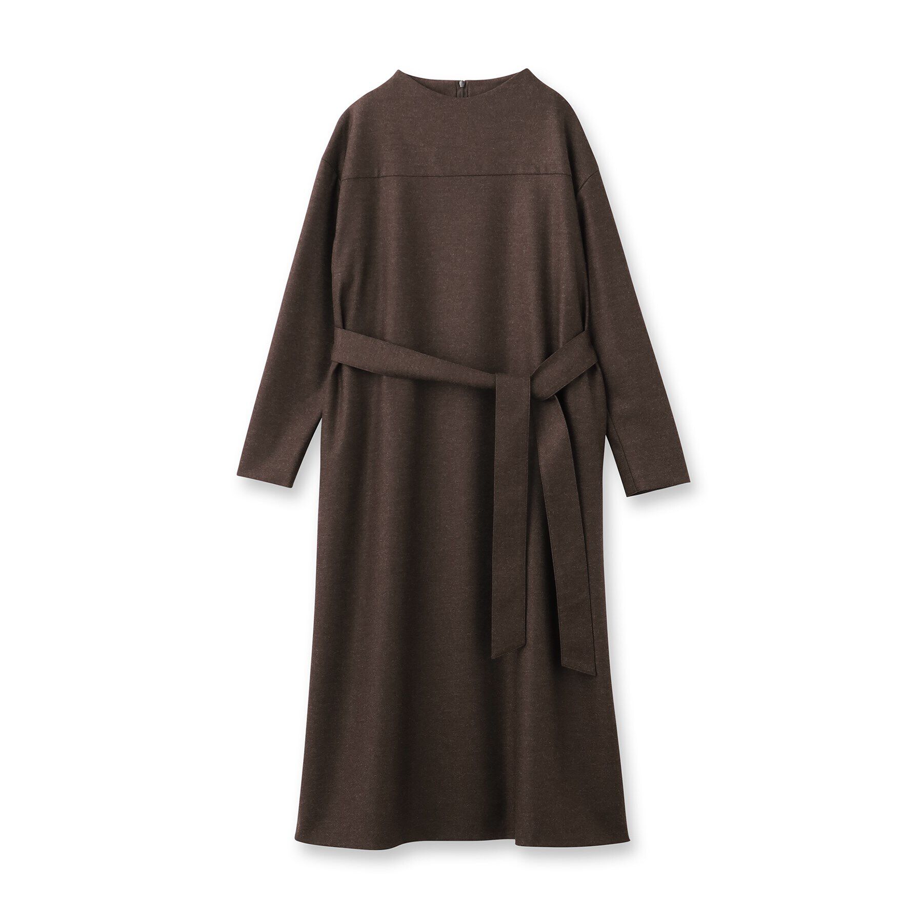 UNTITLED「【ポケットあり/きれいめ】ベルト付きモックネックワンピース」|ワンピース|