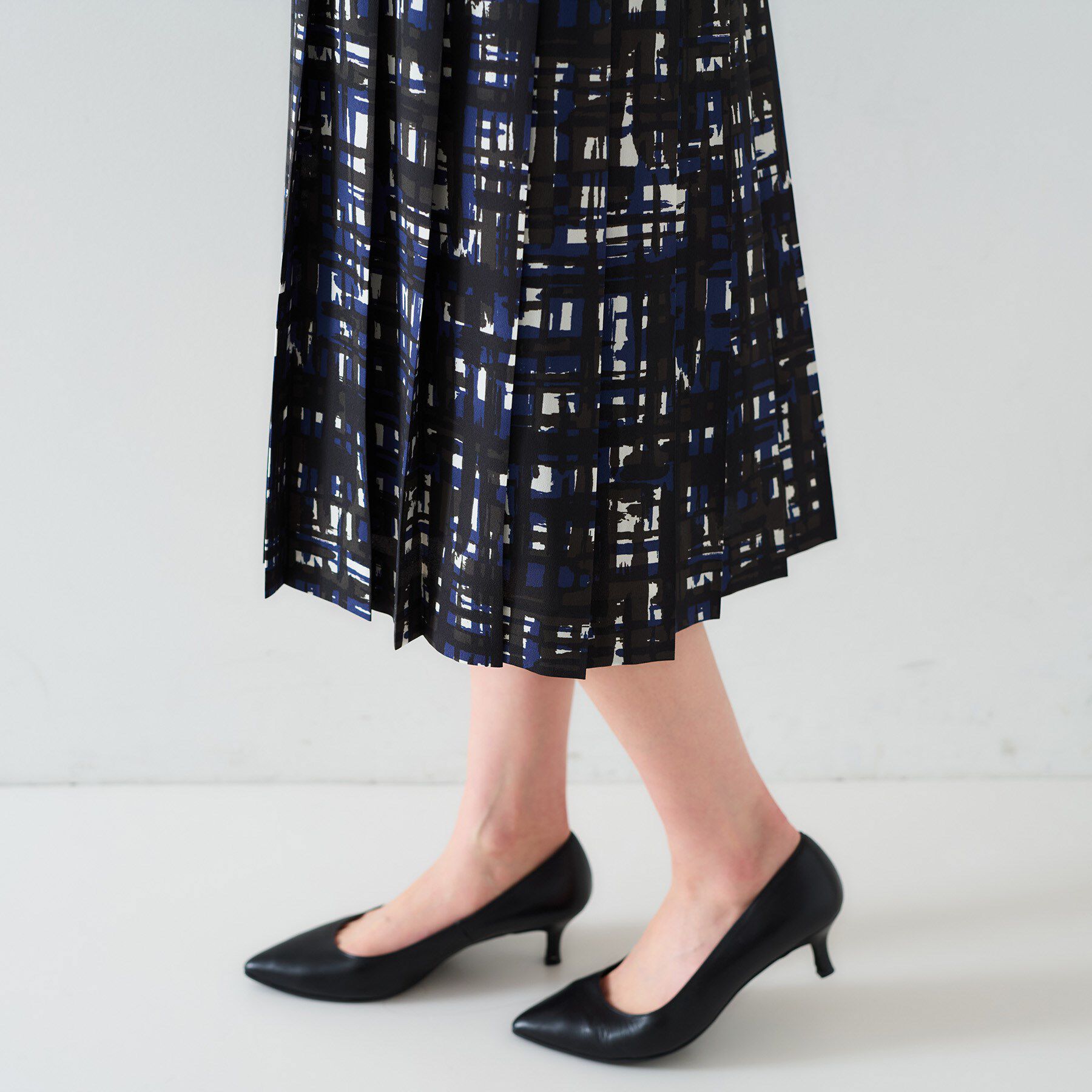 UNTITLED「【セットアップ可能】チェックプリント プリーツスカート」|スカート|