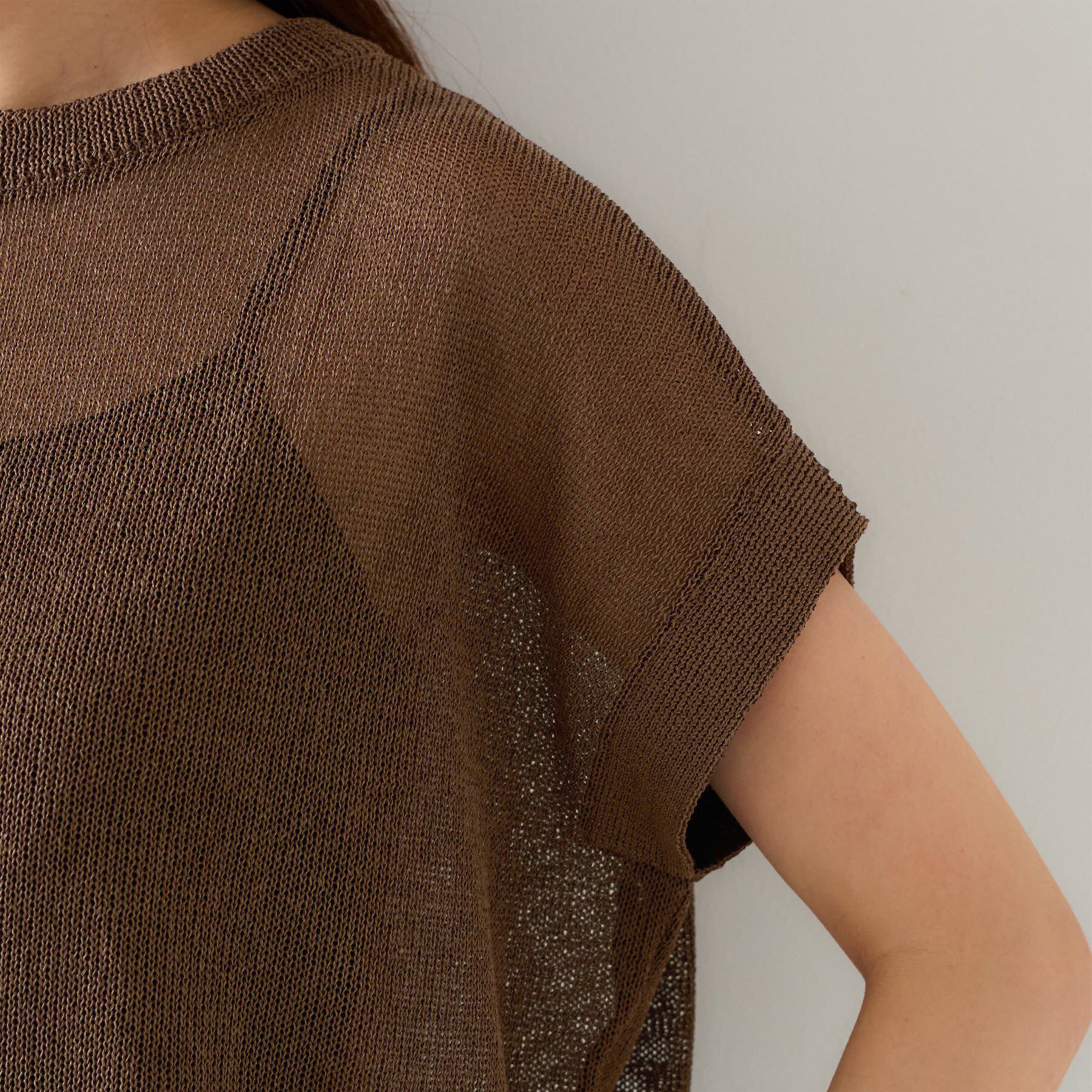 UNTITLED「【前後2WAY/清涼感】コクーンシルエット プルオーバーニット」|ニット・セーター|