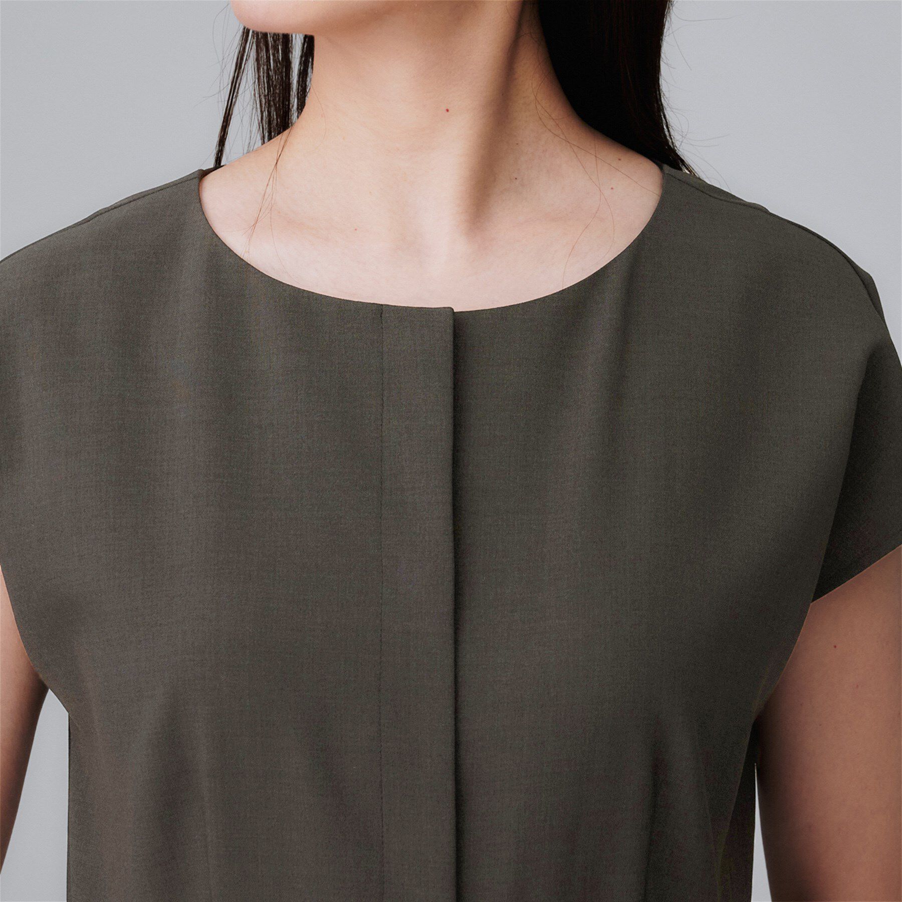 UNTITLED「【きれいめ/オールインワン】梳毛調合繊コンビネゾン」|オールインワン|