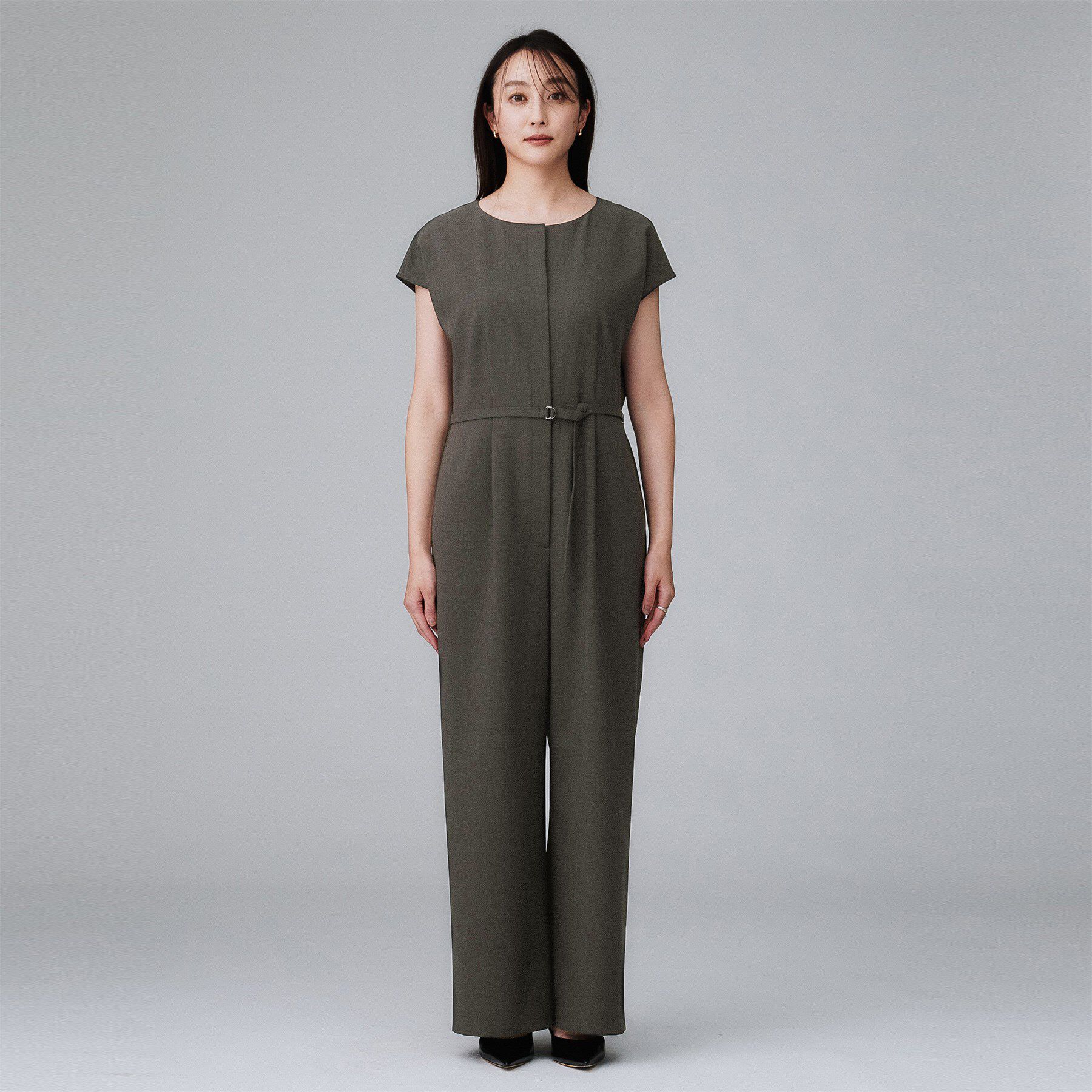 UNTITLED「【きれいめ/オールインワン】梳毛調合繊コンビネゾン」|オールインワン|