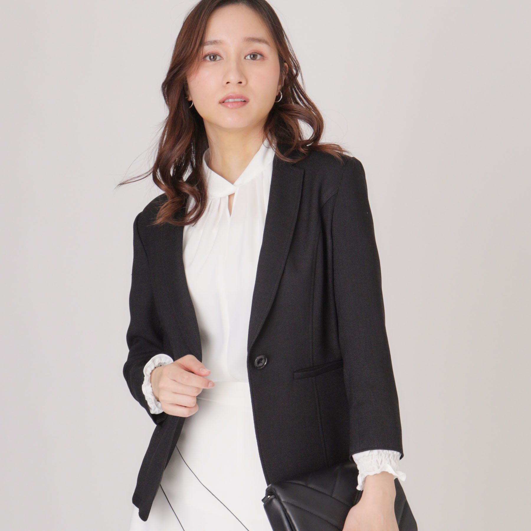 COUP DE CHANCE「【手洗い可／日本製】テーラードジャケット」|テーラードジャケット|ブラック(019)