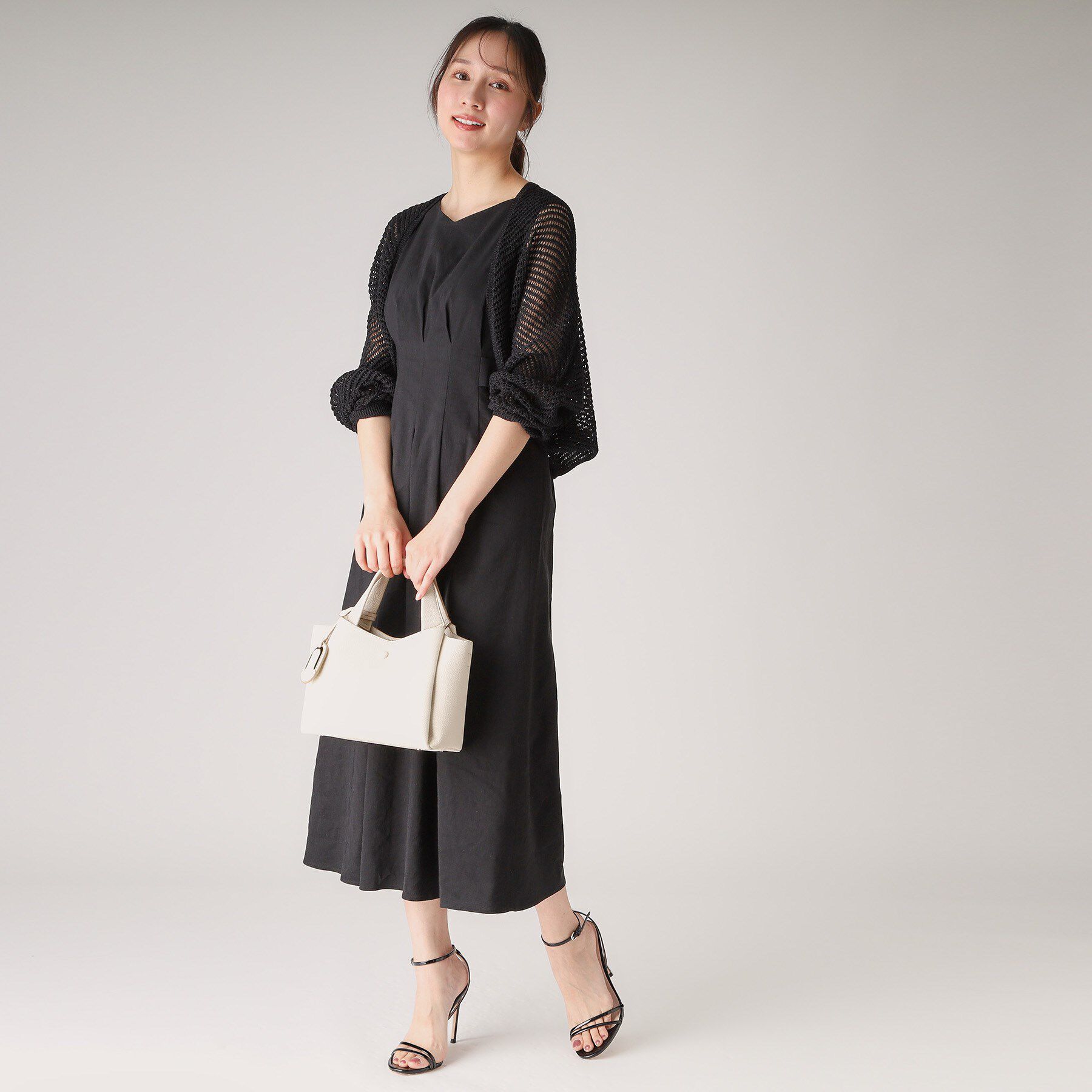 COUP DE CHANCE「【洗える／日本製】和紙混ショート丈ニットボレロ」|カーディガン|