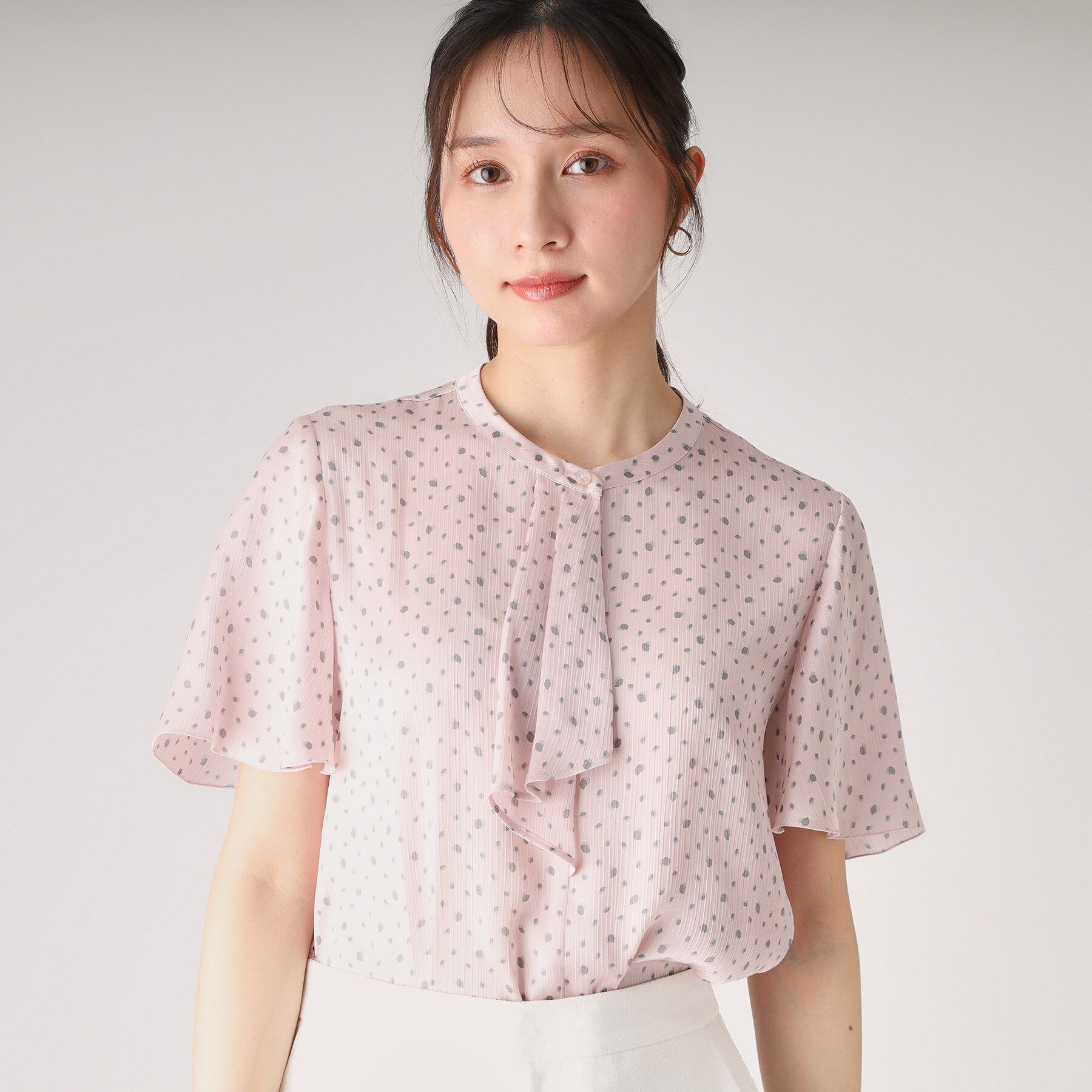 COUP DE CHANCE「【洗える】フリルデザインブラウス」|シャツ・ブラウス|