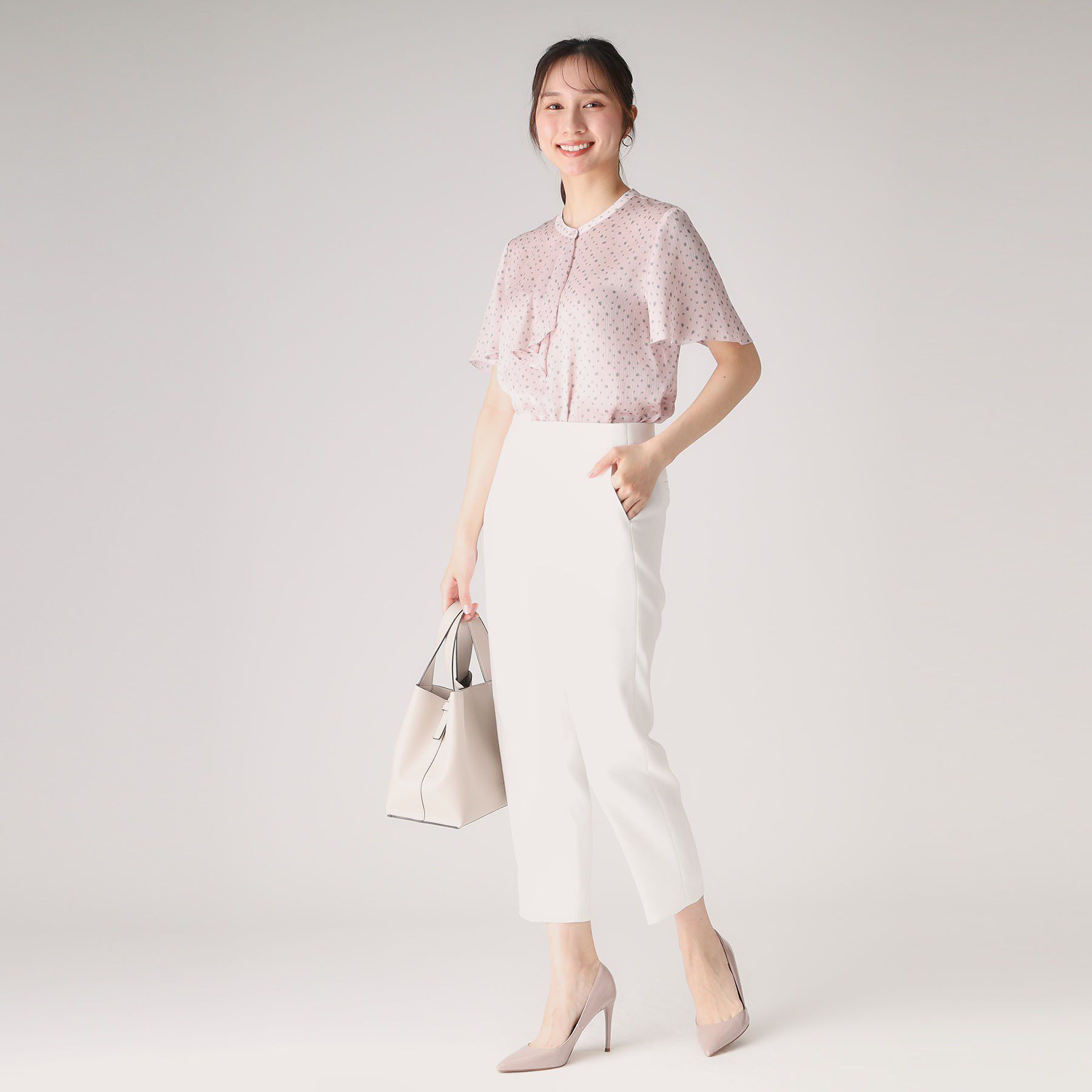 COUP DE CHANCE「【洗える】フリルデザインブラウス」|シャツ・ブラウス|