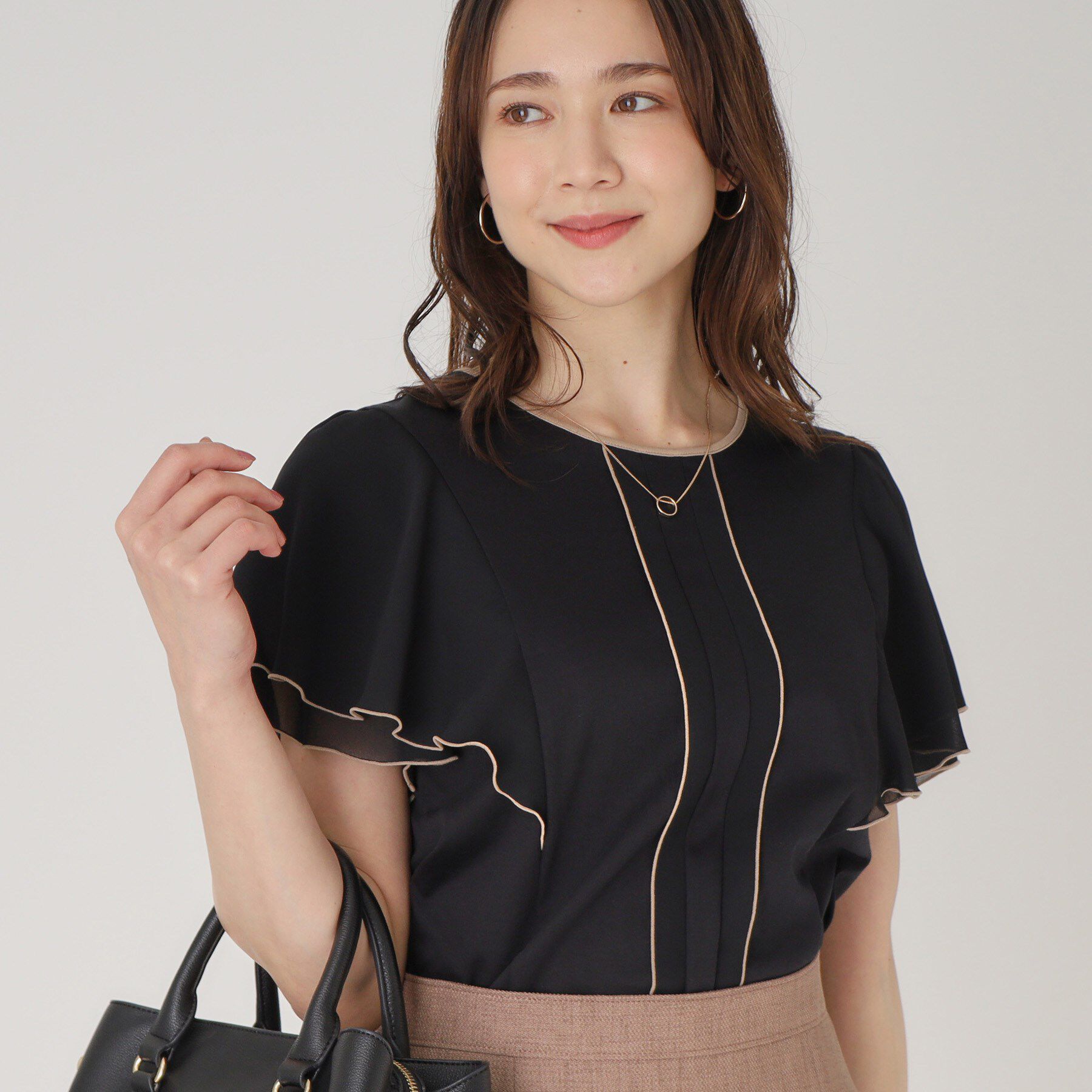 COUP DE CHANCE「【洗える／日本製】ジャージプルオーバー」|Tシャツ・カットソー|ブラック(019)