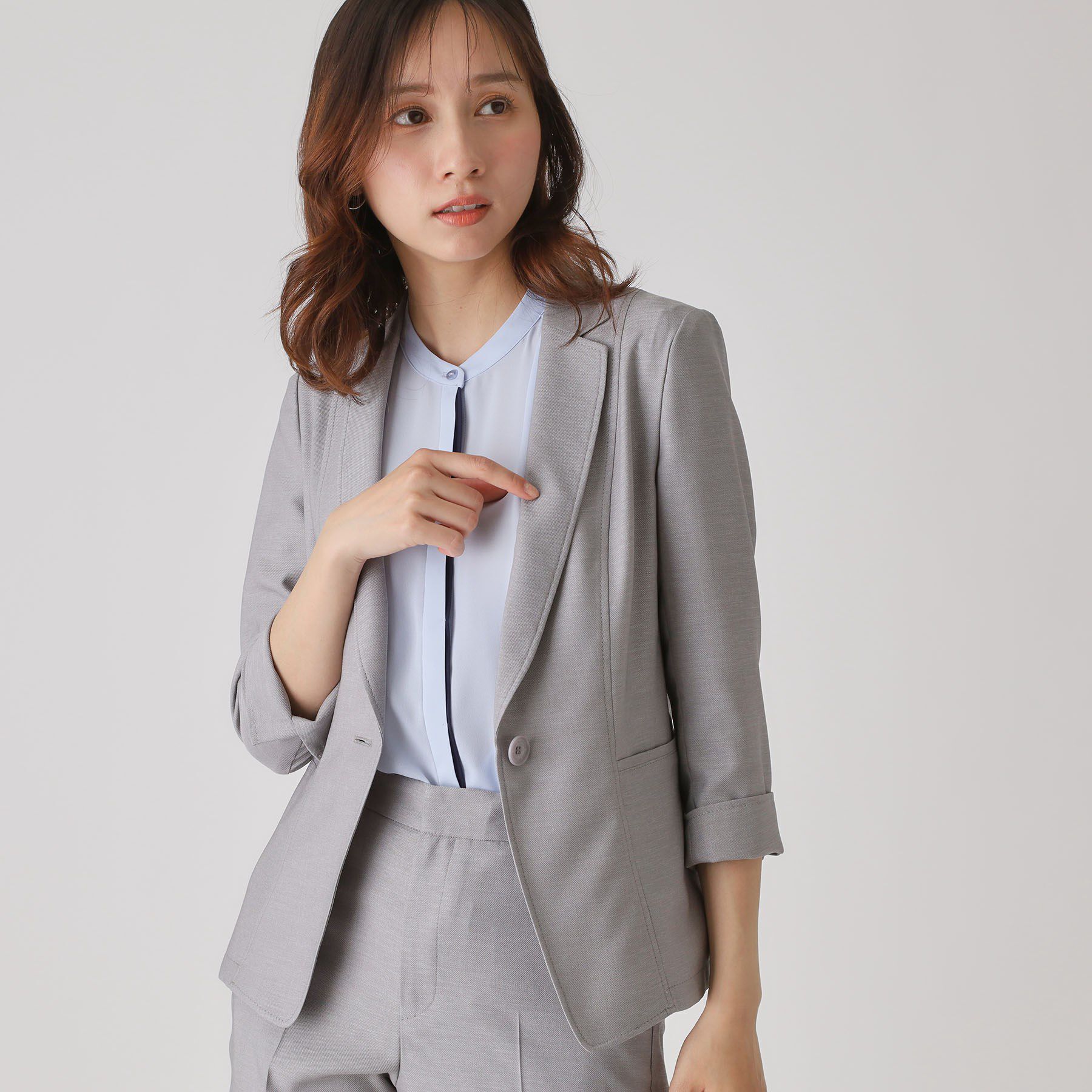 COUP DE CHANCE「【手洗い可／日本製】テーラードジャケット」|テーラードジャケット|グレー(012)
