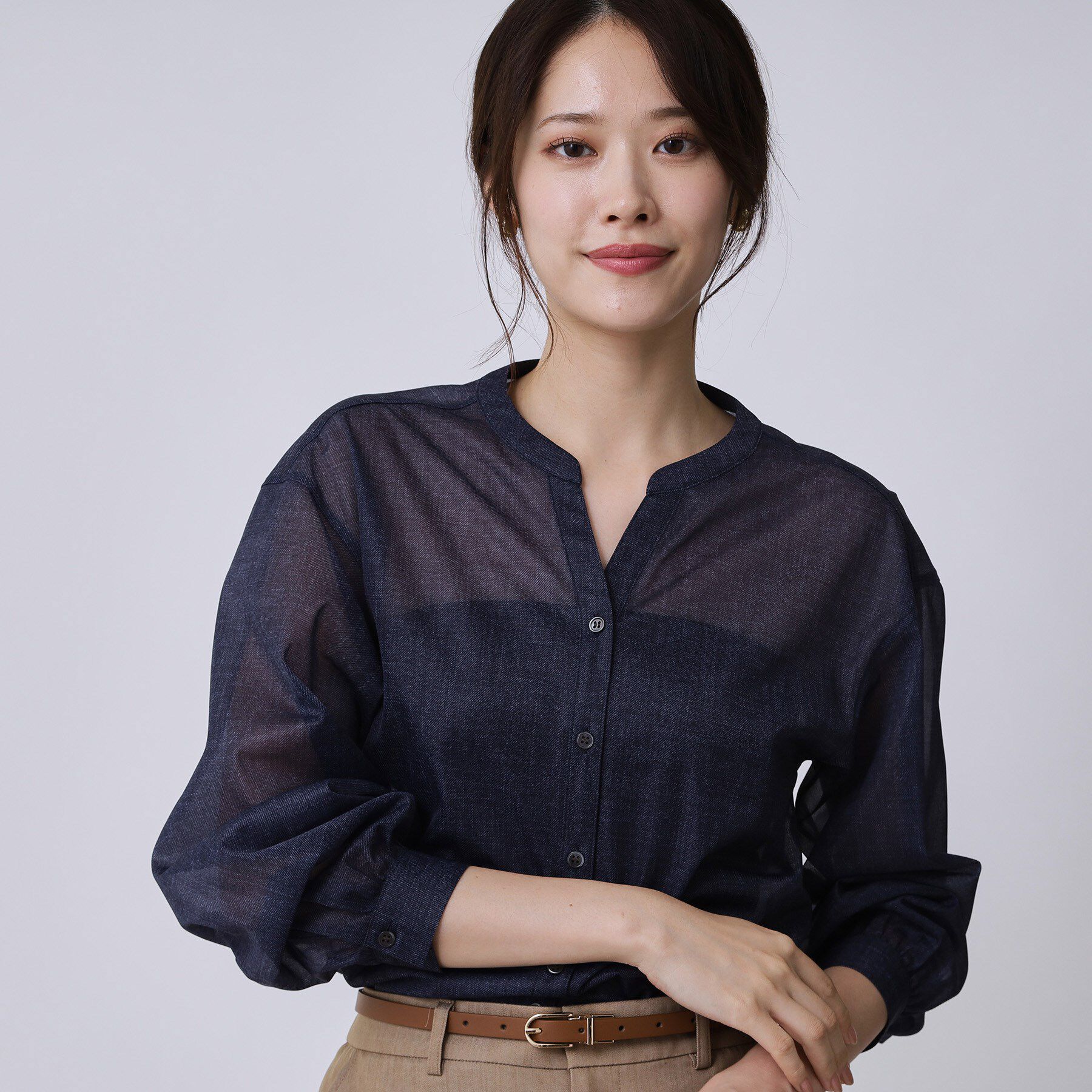 COUP DE CHANCE「【手洗い可】シアーブラウス」|シャツ・ブラウス|