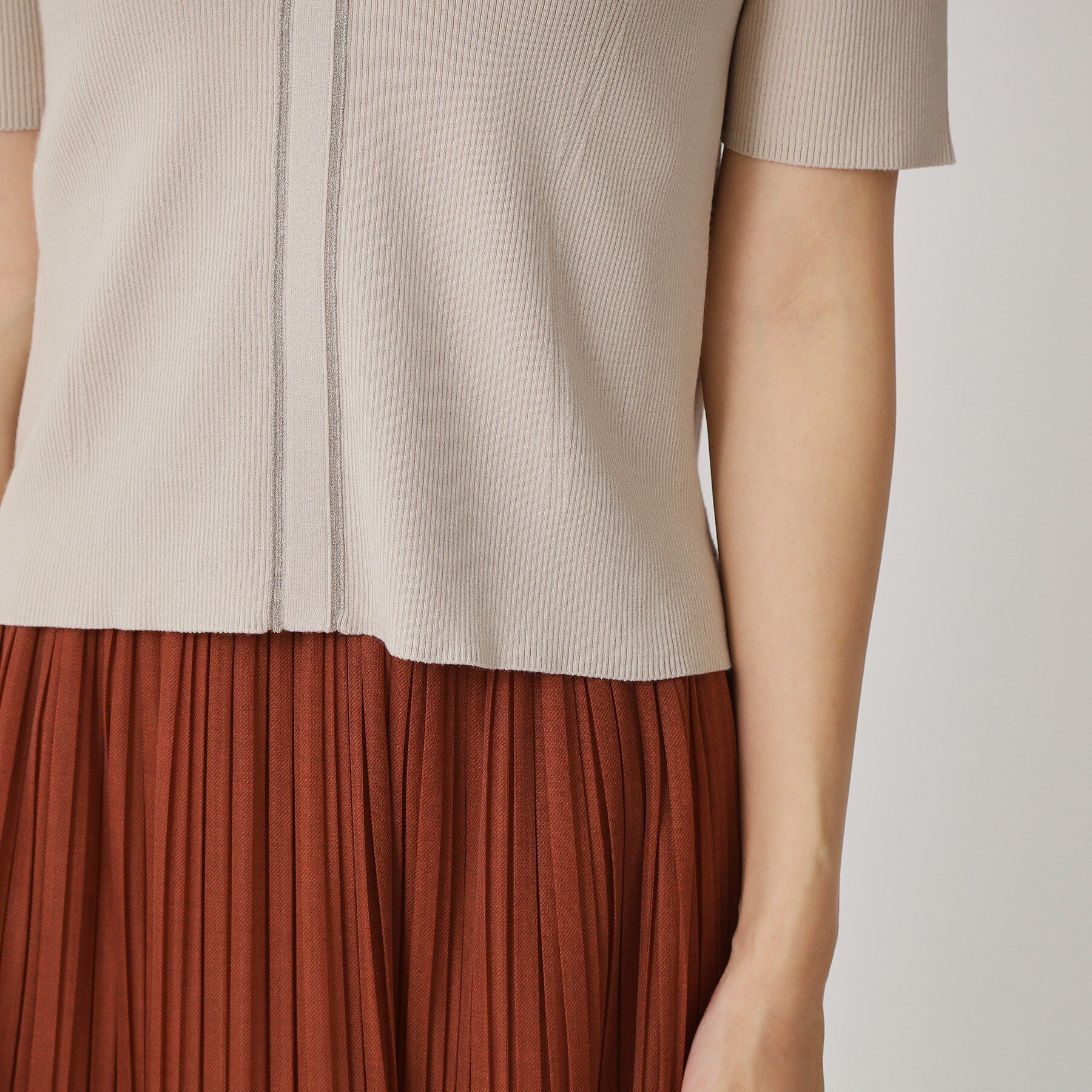 COUP DE CHANCE「【手洗い可】衿付きニットトップス」|ニット・セーター|