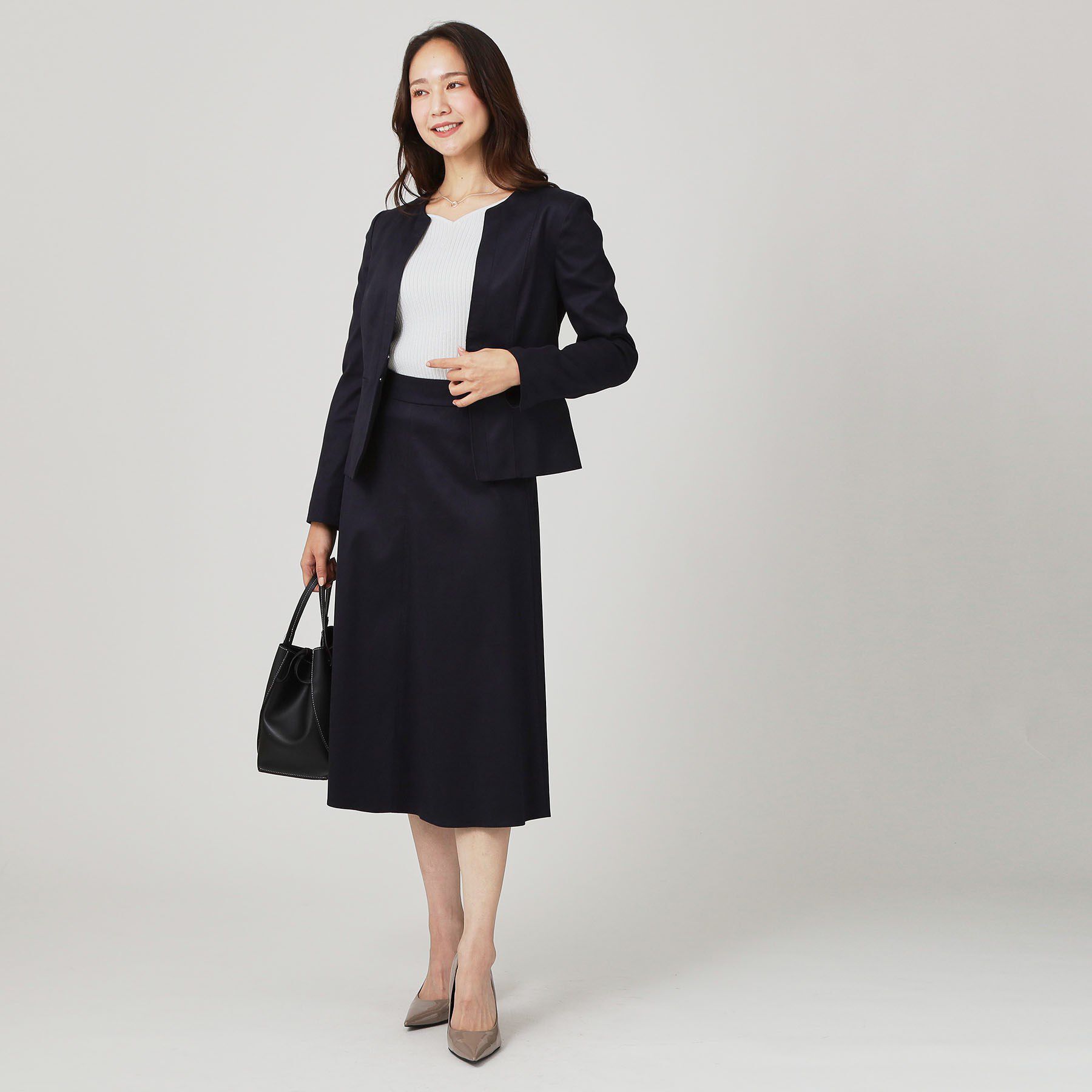 COUP DE CHANCE「【手洗い可／日本製】スェード調ノーカラージャケット」|ノーカラージャケット|