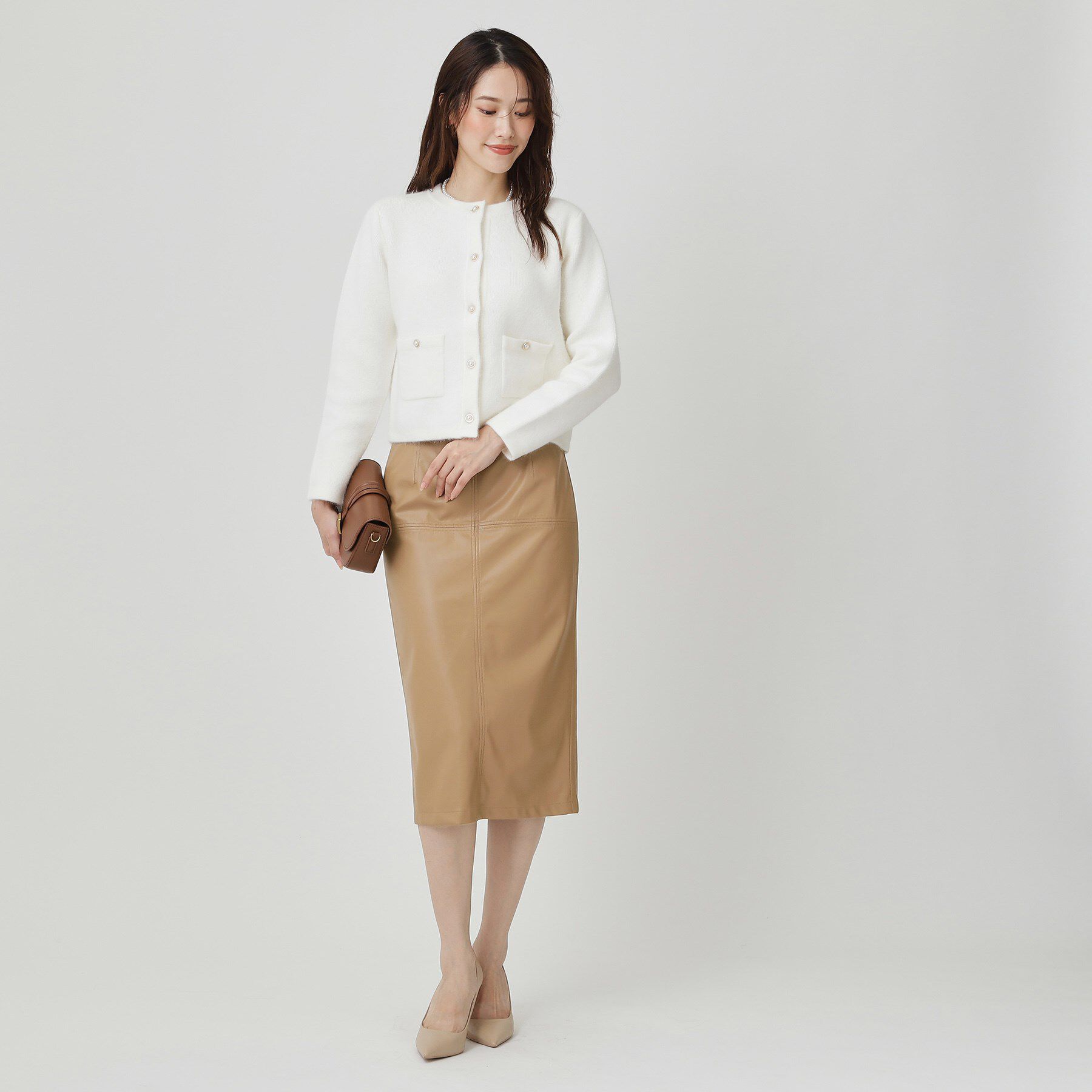 COUP DE CHANCE「【レザー調】ナロータイトスカート」|スカート|