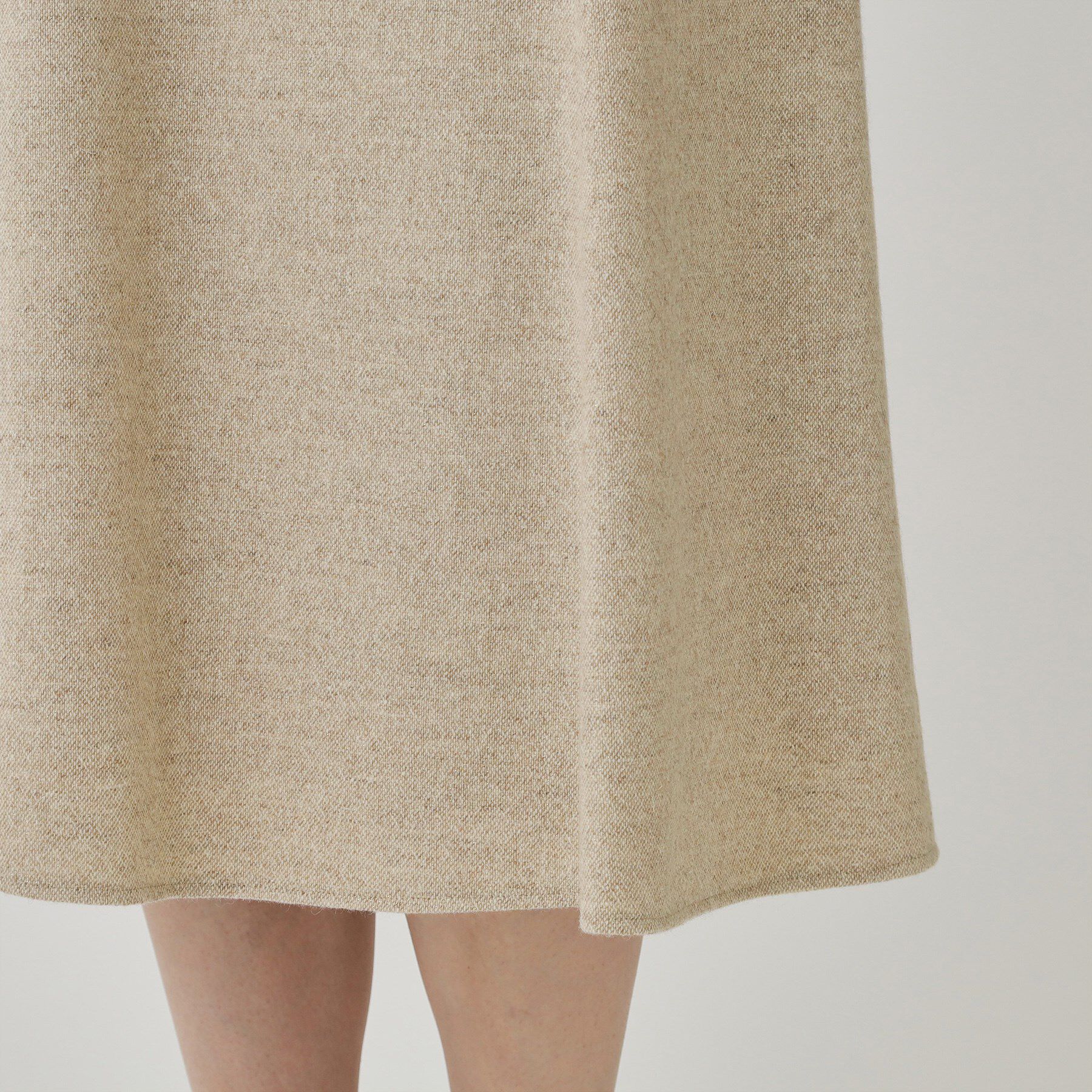 COUP DE CHANCE「【日本製】ラメ混ツイードフレアースカート」|スカート|