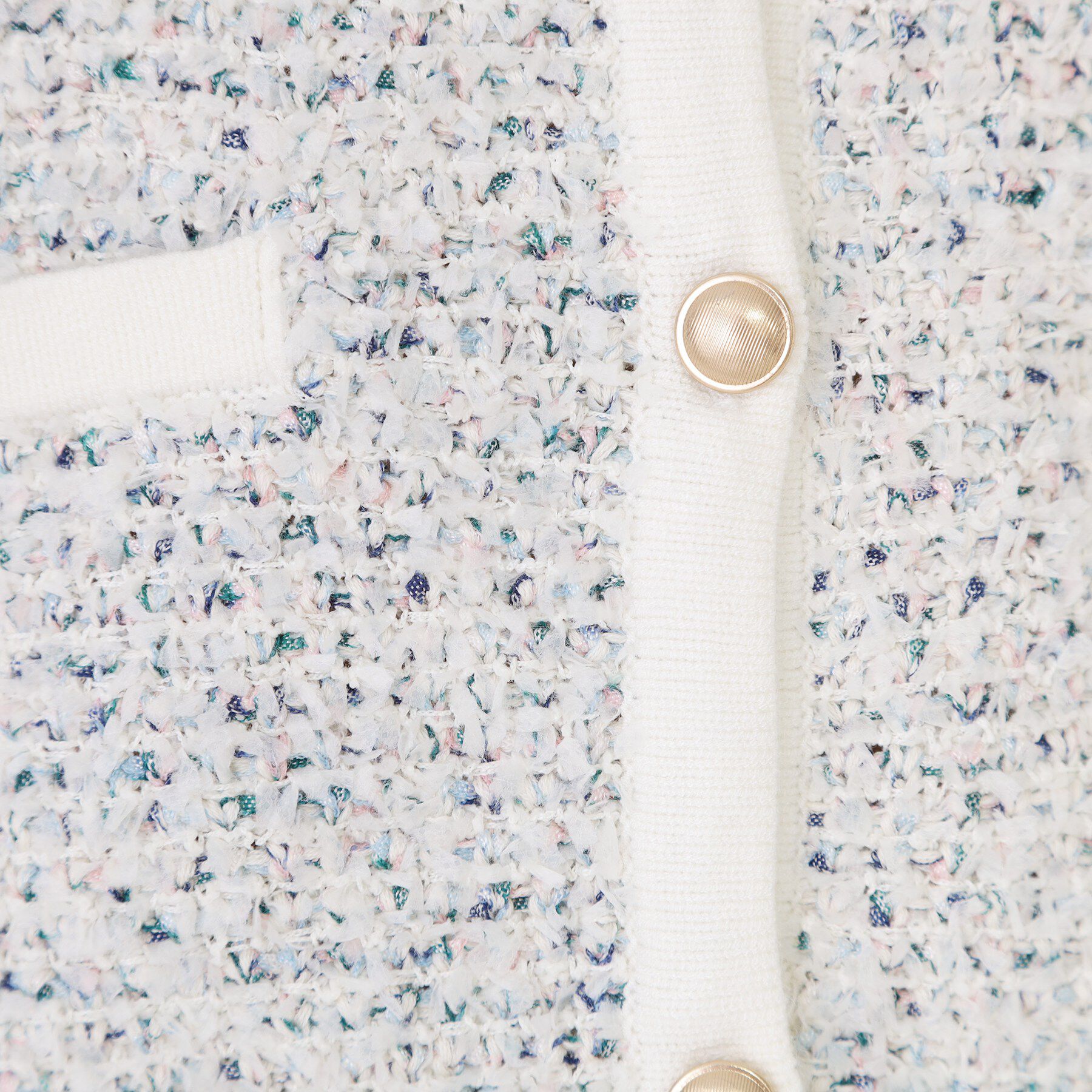 COUP DE CHANCE「【洗える/セットアップ可】ツィード調ニットカーディガン」|カーディガン|