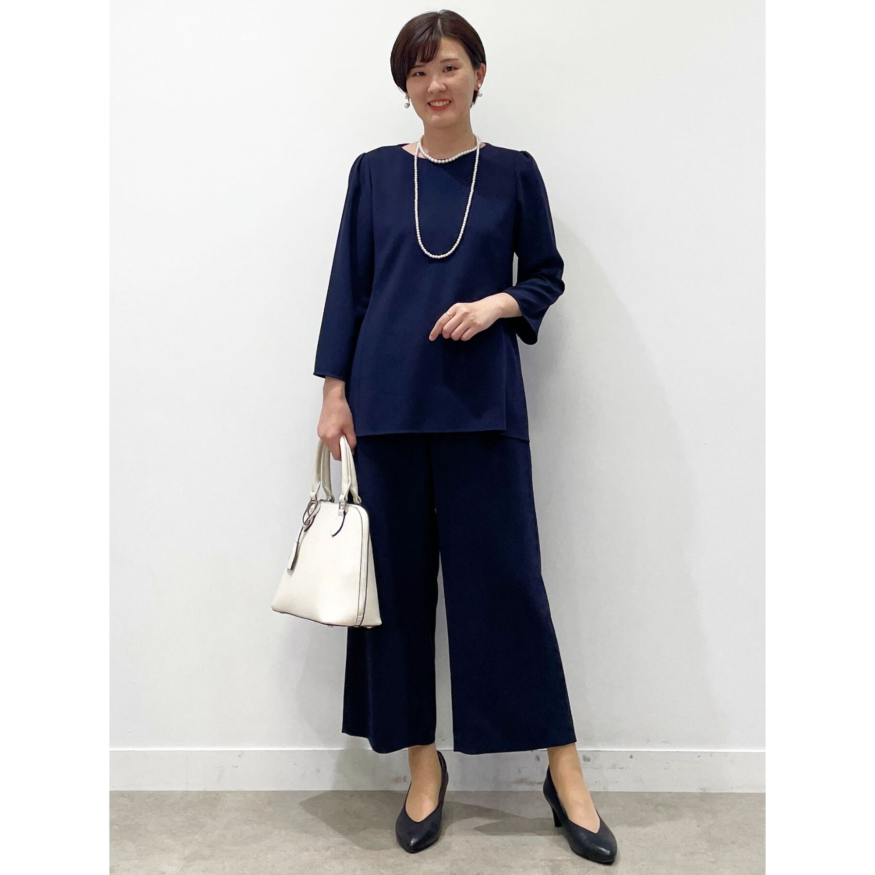 Reflect「【フォーマル/洗える/セットアップ可】タック入りワイドパンツ」|その他|