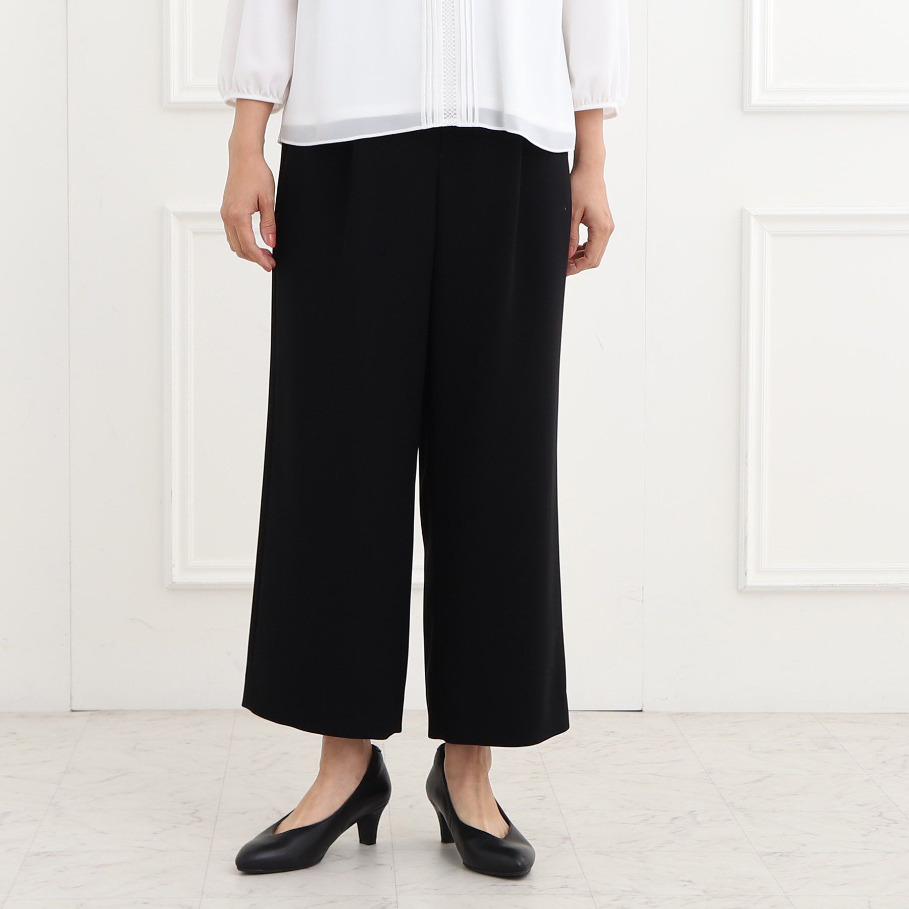 Reflect「【フォーマル/洗える/セットアップ可】タック入りワイドパンツ」|その他|
