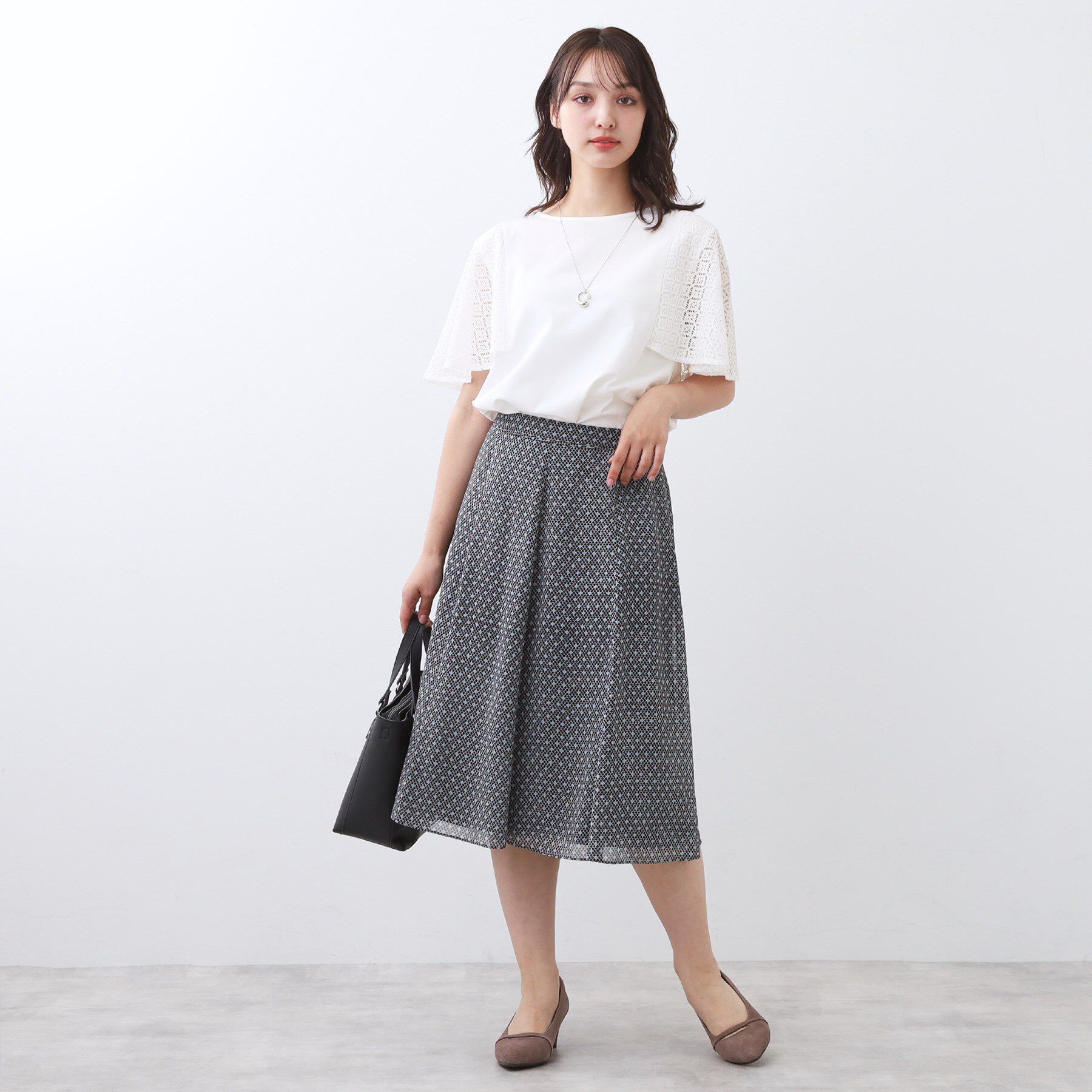 Reflect「幾何レーススリーブプルオーバージャージ」|Tシャツ・カットソー|