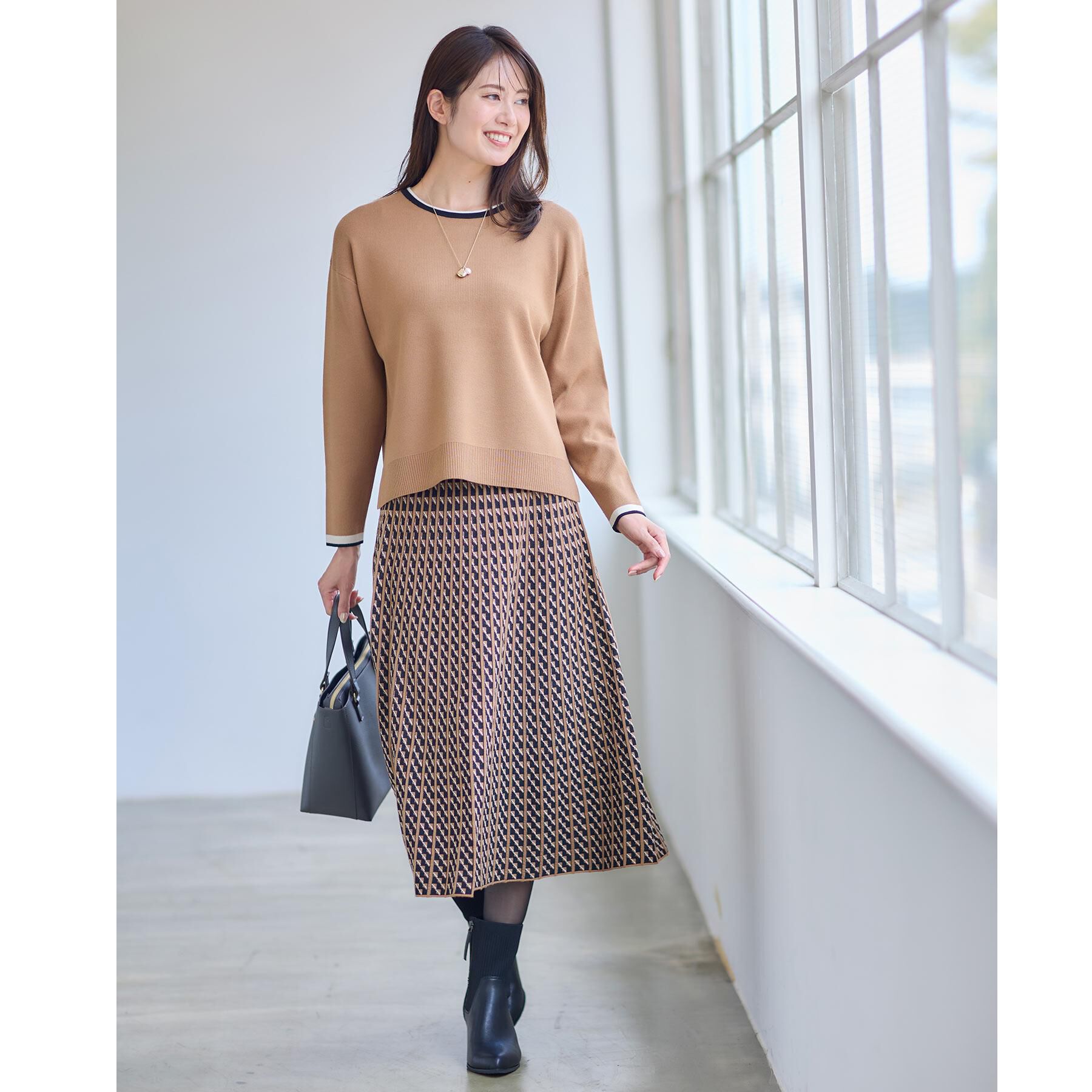 Reflect「【WEB先行カラーあり／セットアップ可】ゆったりフォルムニット」|ニット・セーター|