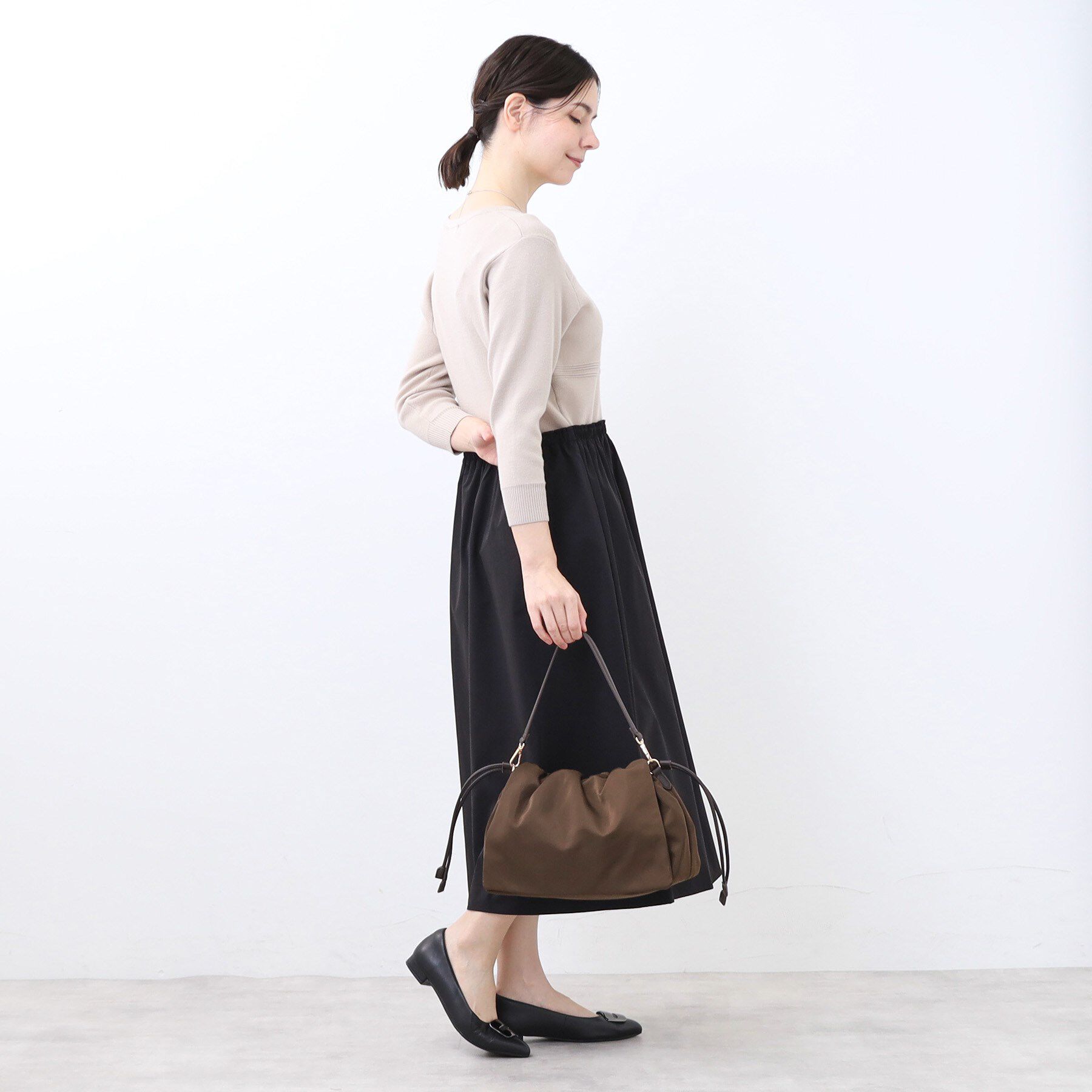 Reflect「【ショルダーストラップ付き】しぼりデザインバッグ」|ショルダー・メッセンジャー|