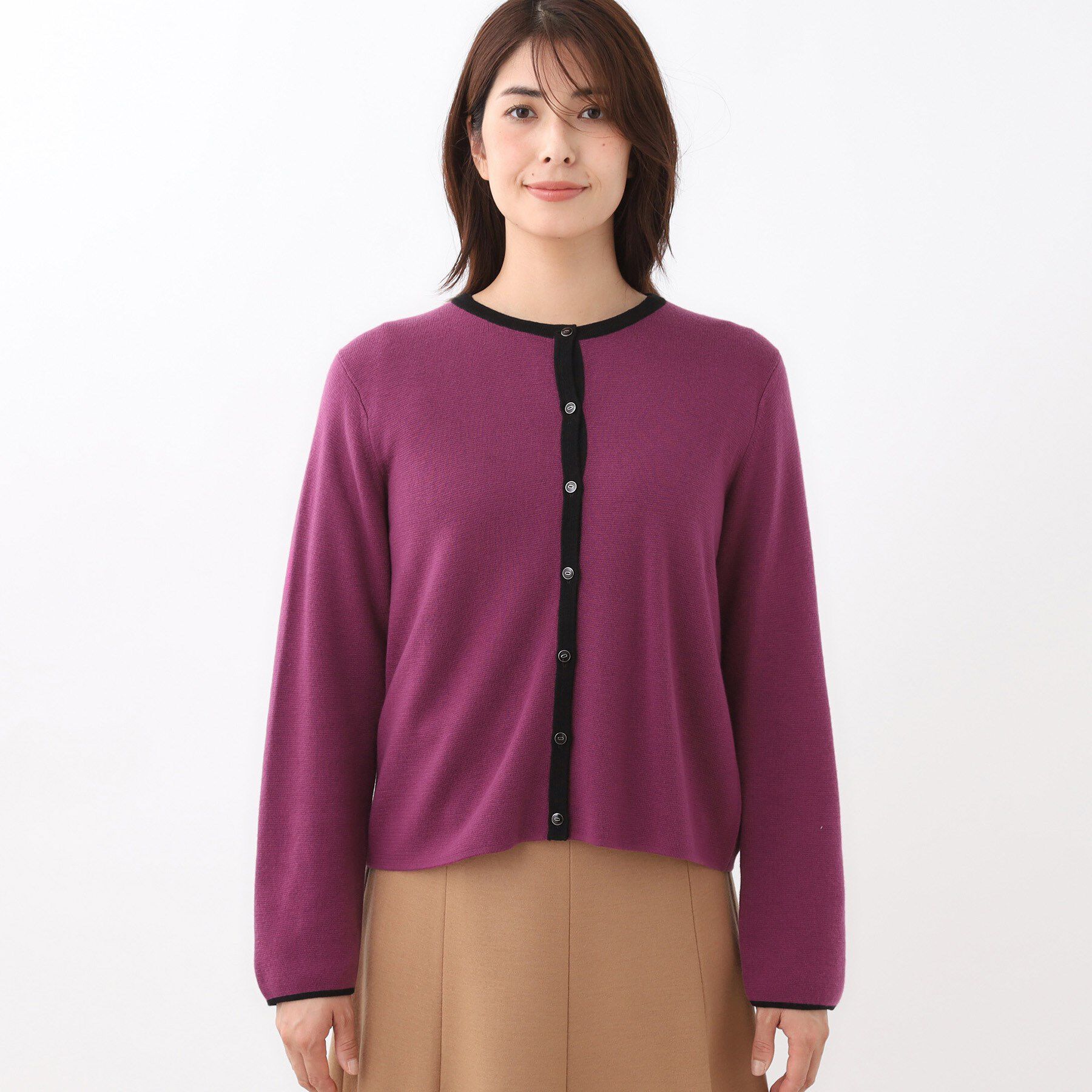 Reflect「【秋映え／単品使い◎／すっきり見え】ブローチ付きニットアンサンブル」|その他|