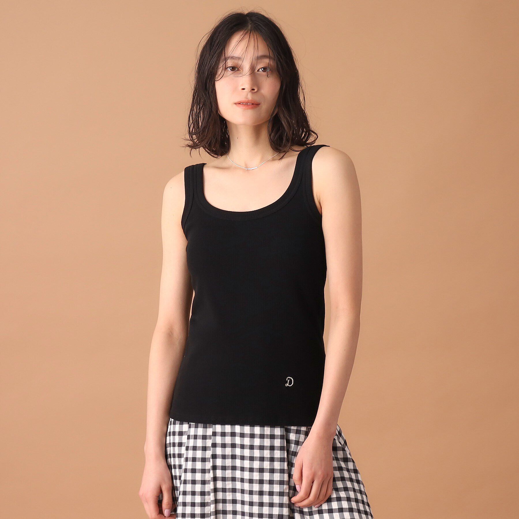 DRESSTERIOR「【洗える／インナーやメインにも大活躍】ランダムテレコタンクトップ」|キャミソール|