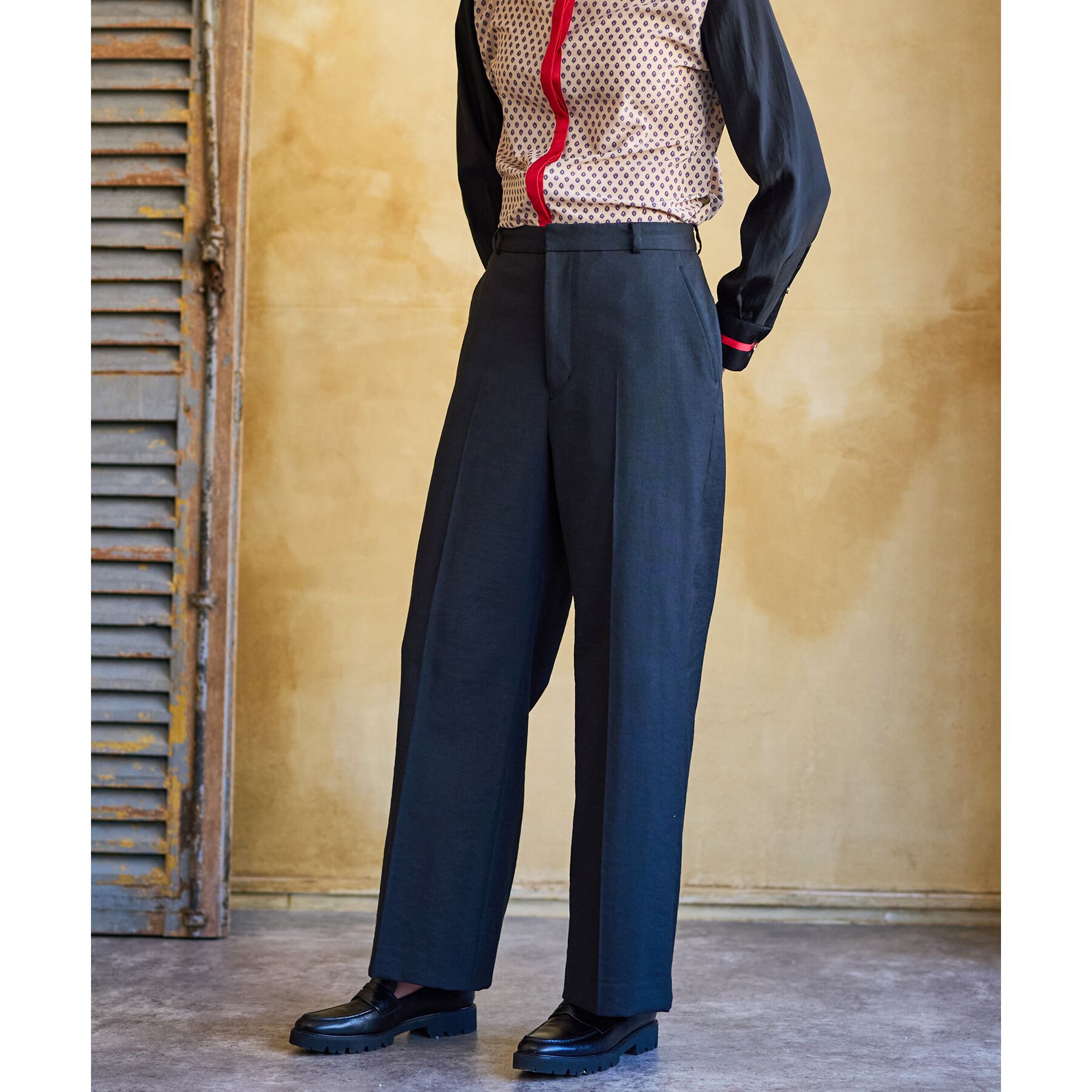 DRESSTERIOR「【洗える/吸水速乾/接触冷感/UVカット】リネンミックスストレッチワイドパンツ」|その他|