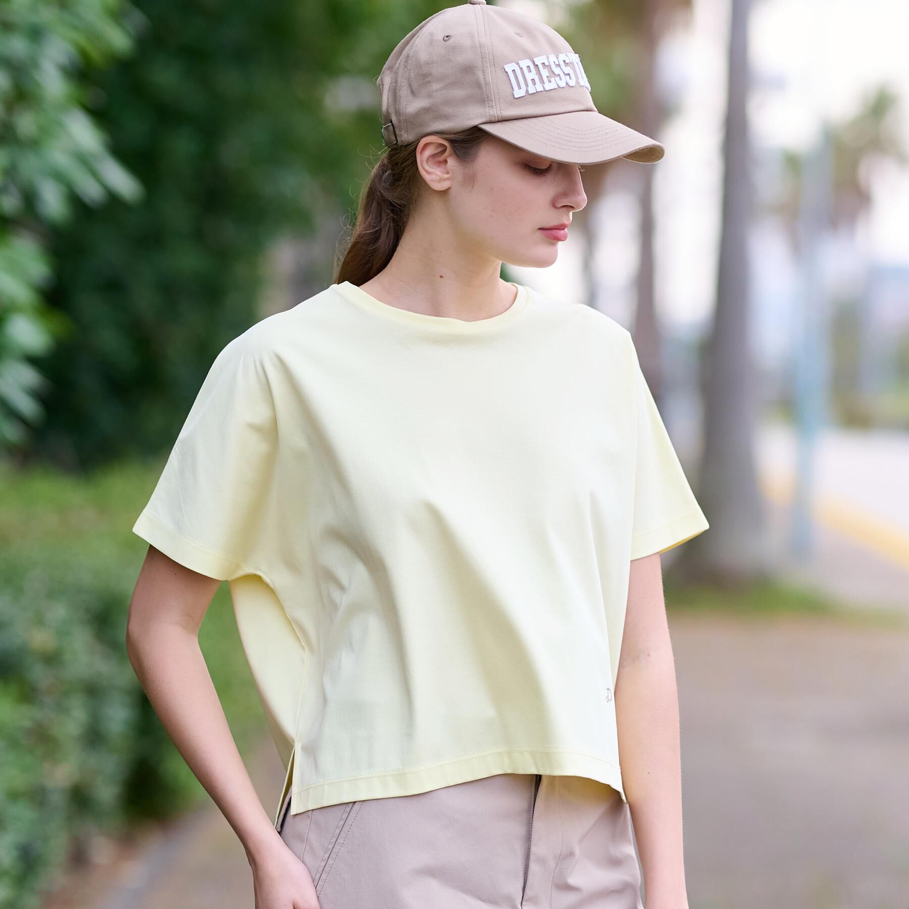 DRESSTERIOR「【接触冷感/抗菌防臭/消臭】アイスクリアコットンドルマンT」|Tシャツ・カットソー|