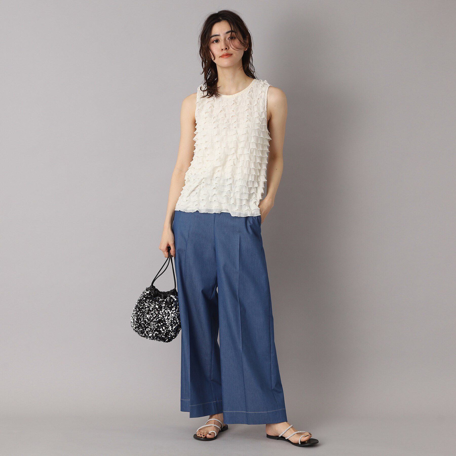 DRESSTERIOR「provoke（プロヴォーク）【別注】 フリフリ タンクトップ」|キャミソール|