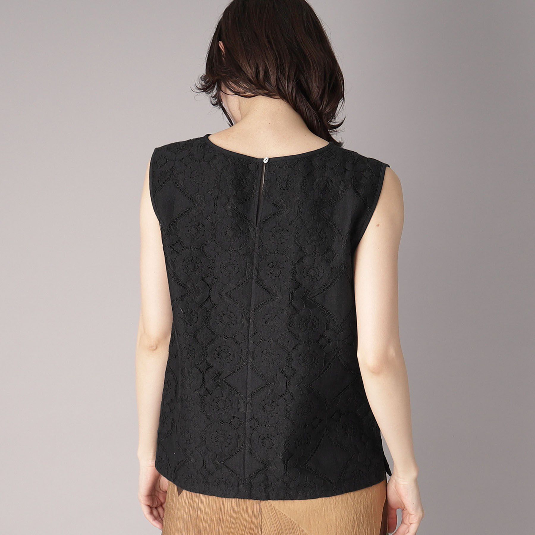 DRESSTERIOR「【コットン100％/洗える】パネルレースブラウス」|シャツ・ブラウス|